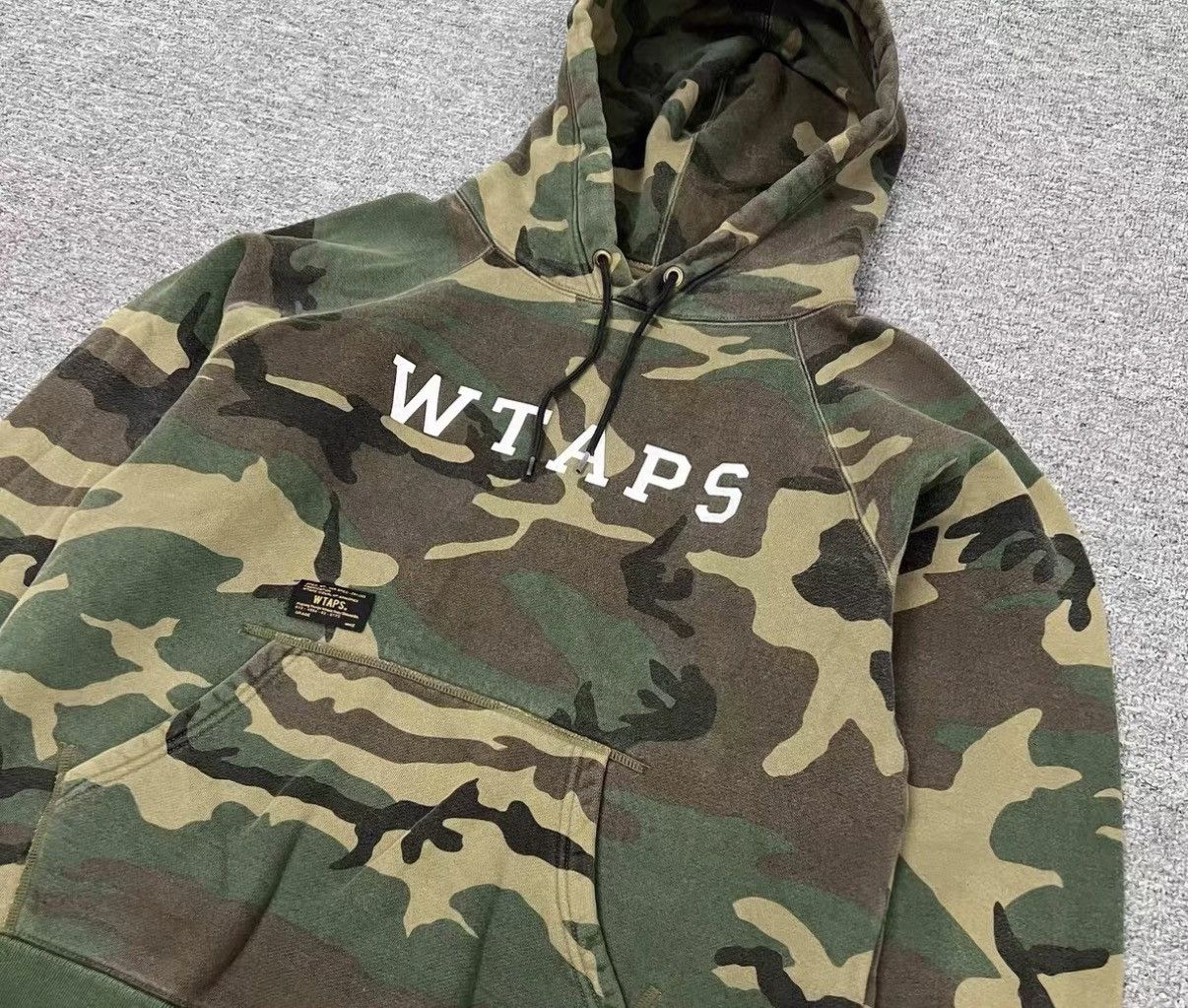 Wtaps WTAPS Camouflage Hoodie with Logo Print J16 Size US M / EU 48-50 / 2 - 4 Thumbnail