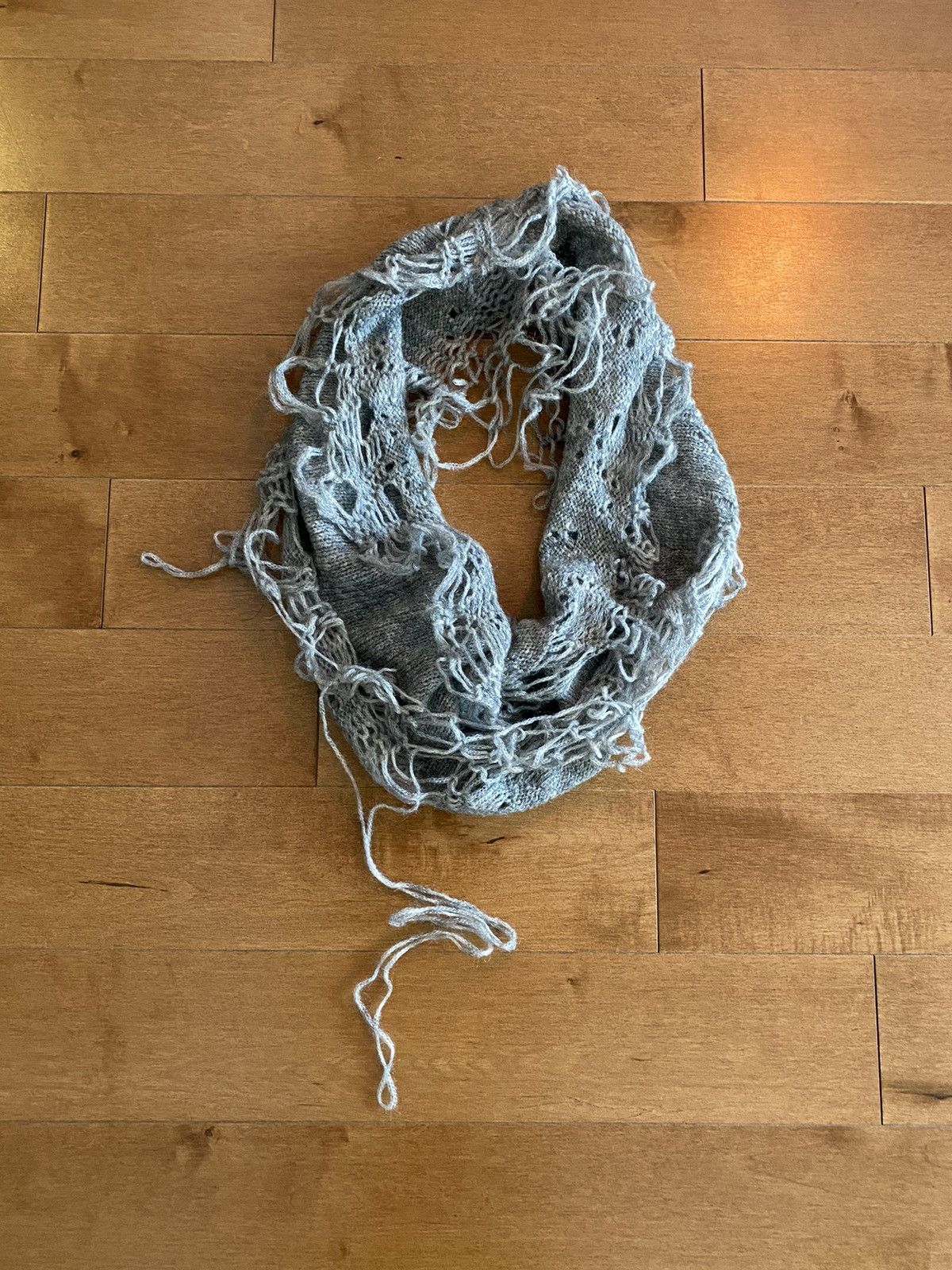 NUMBER N INE NUMBER (N)INE MOHAIR SNOOD / MUFFLER / SCARF