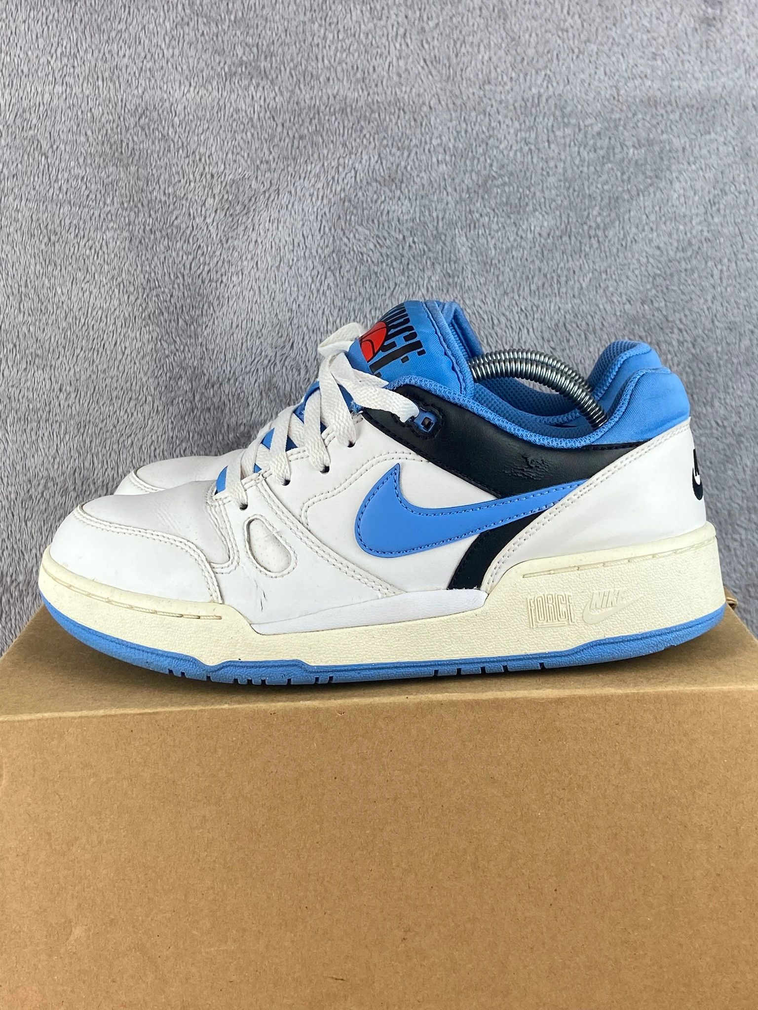 Nike : Nike sneakers white blue retro basketball vintage Size US 7.5 / EU 40-41 - 2 Thumbnail
