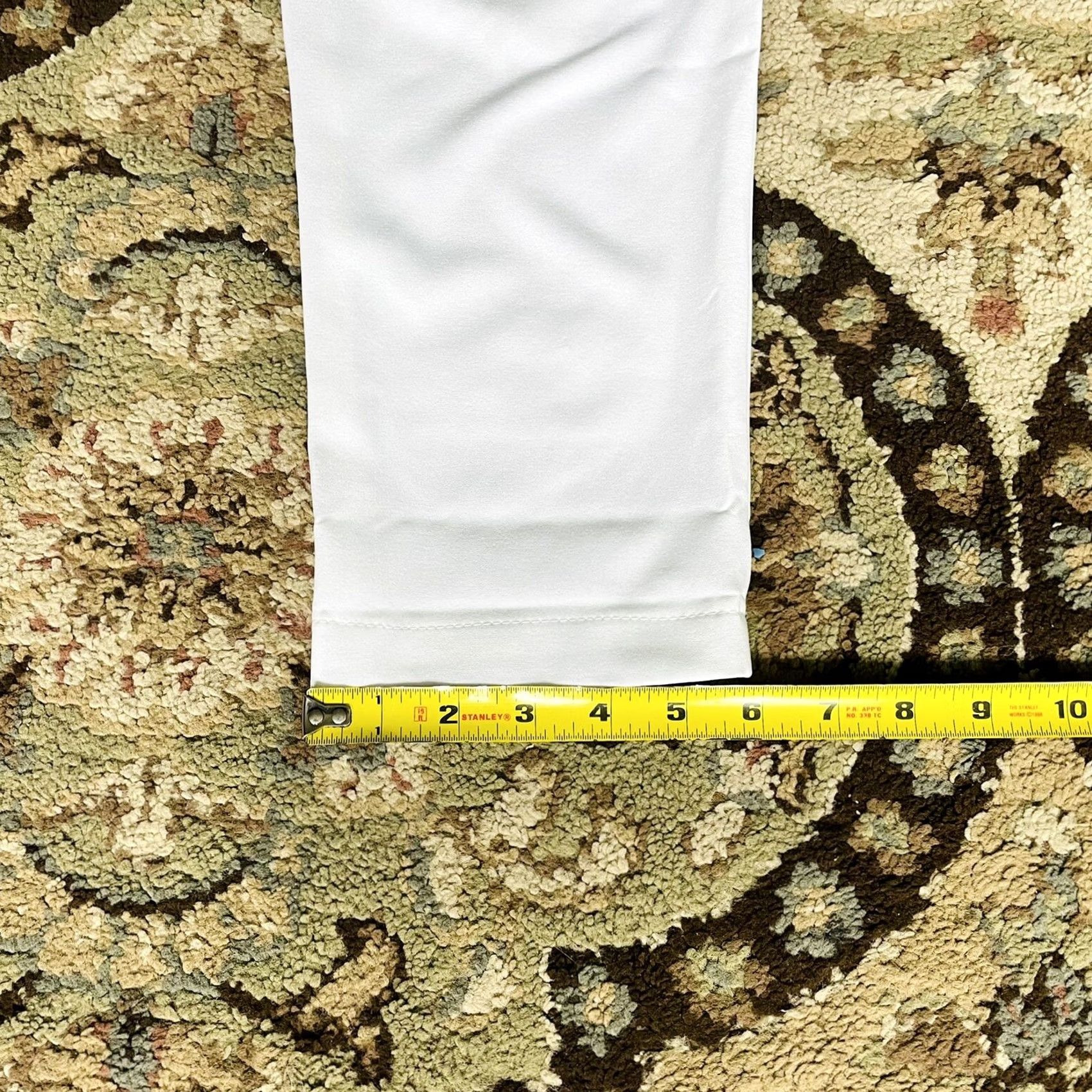 Vintage Revamped Women White Pants Size M NWT RN #142658 Inseam 27” With Belt Strap Size 32" / US 10 / IT 46 - 5 Thumbnail