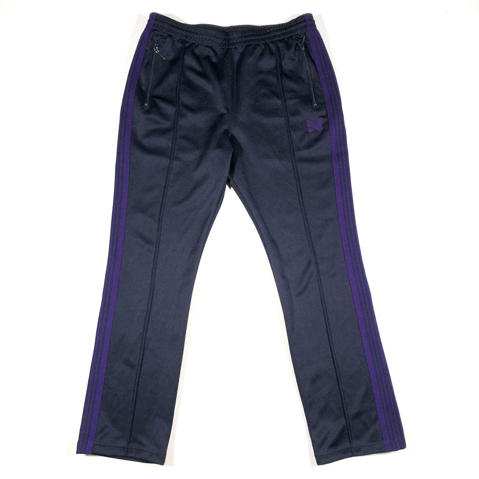 Japanese Brand × Needles Needles Narrow Cut Track Pants Size Large L Purple B31 Size US 34 / EU 50 - 1 Thumbnail