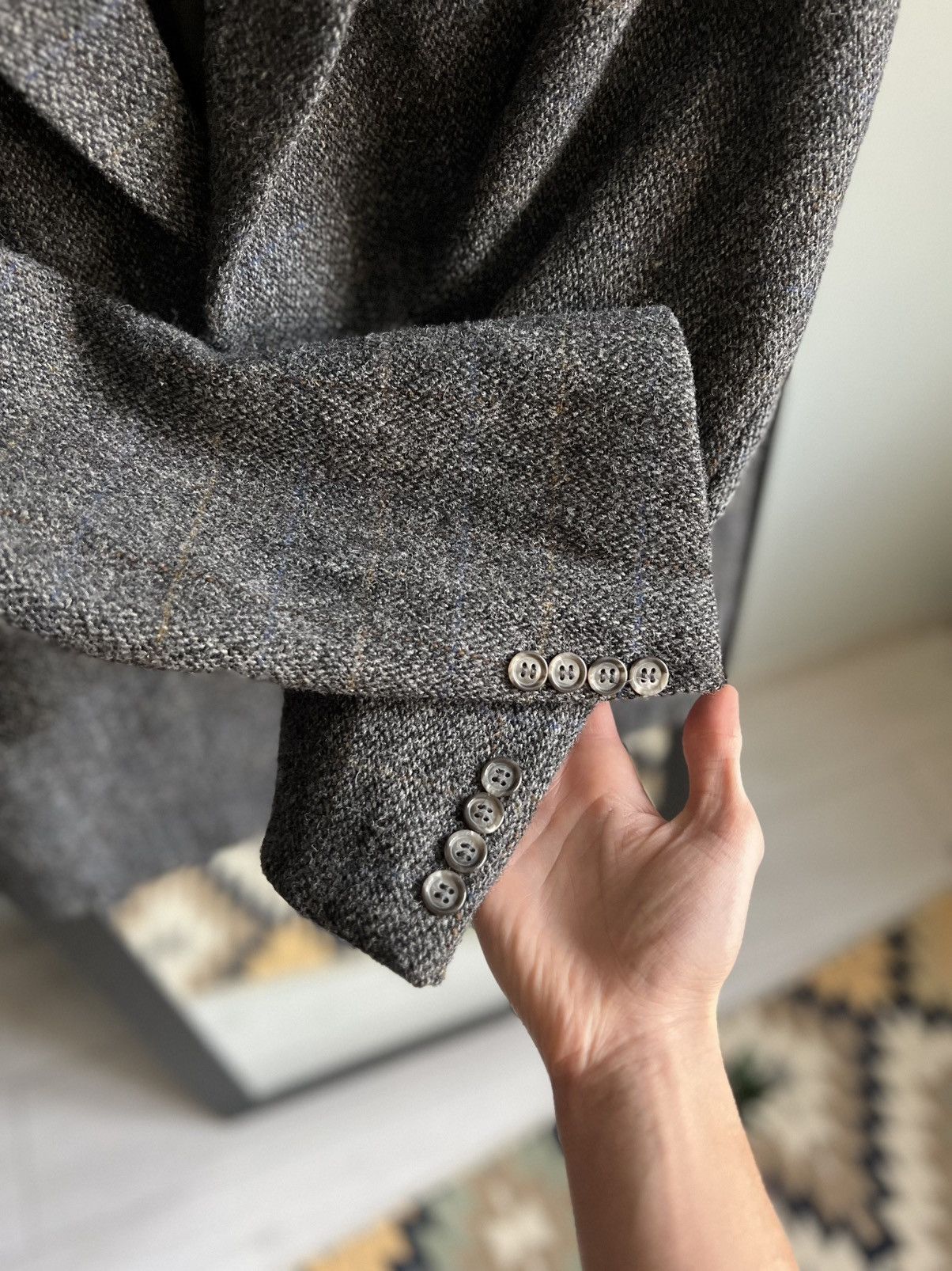 Harris Tweed Harris Tweed Vintage Wool Blazer Jacket Size 50R - 3 Thumbnail