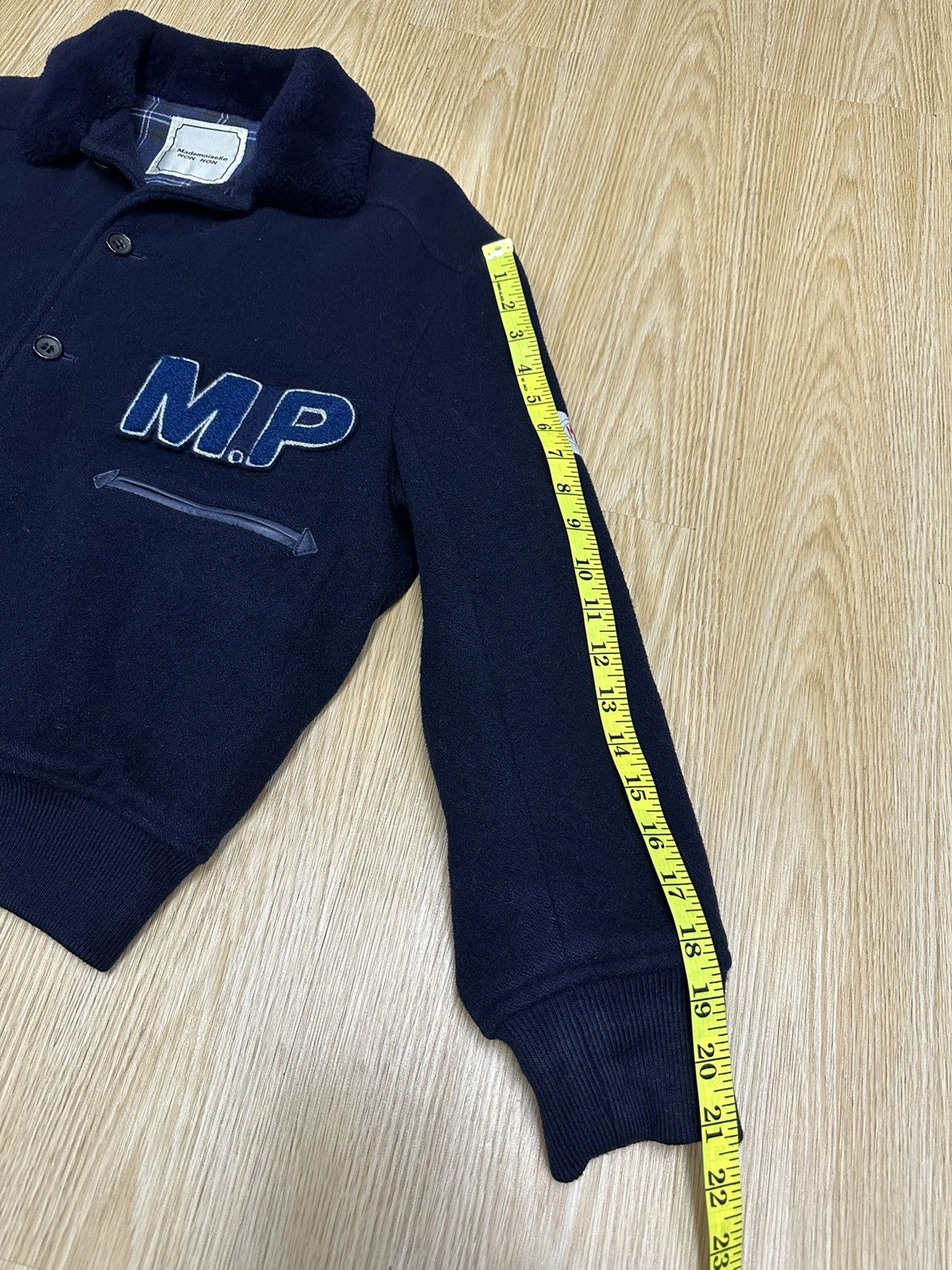 Mademoiselle Non Non Vtg Mademoiselle Non Non Wool Boxy Crop Jacket Z20 Size US S / EU 44-46 / 1 - 14 Thumbnail