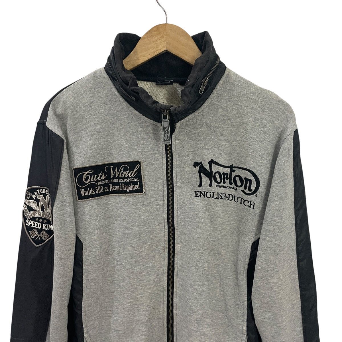 Norton Vintage Norton Embroidery Big Logo Jacket Size XL / US 12-14 / IT 48-50 - 10 Thumbnail