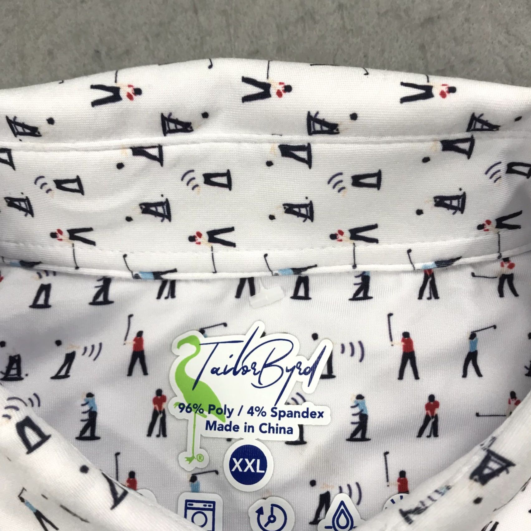 Tailorbyrd TAILORBYRD Polo Shirt Mens 2XL White Golf All Over Print Bird NWT Polo Shirt Mens 2XL White Golf All Over Print Bird NWT Size US XXL / EU 58 / 5 - 6 Thumbnail