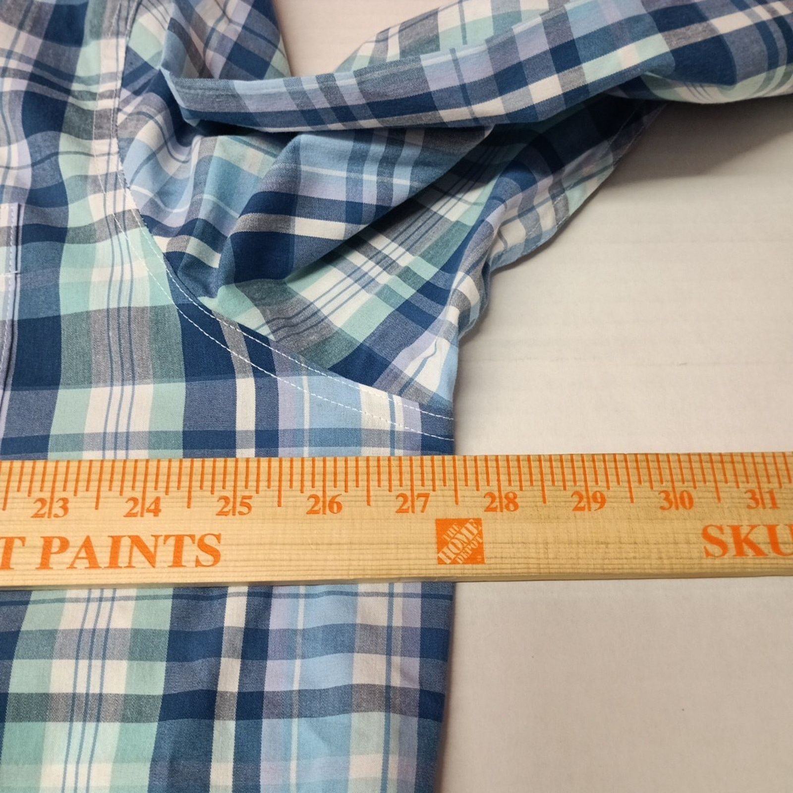Chaps CHAPS Button Down Plaid Shirt Men's 2XL Lilac Blue Multi Size US XXL / EU 58 / 5 - 6 Thumbnail
