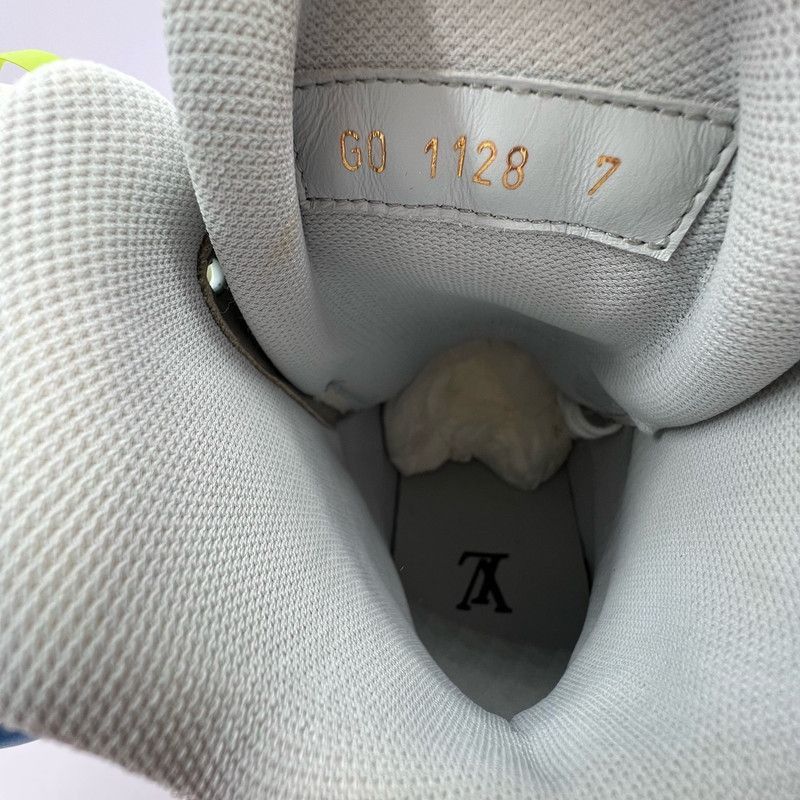 Louis Vuitton Louis Vuitton Trainer Logo Sneakers in Blue and White - Size US 9 / EU 42 - 5 Thumbnail