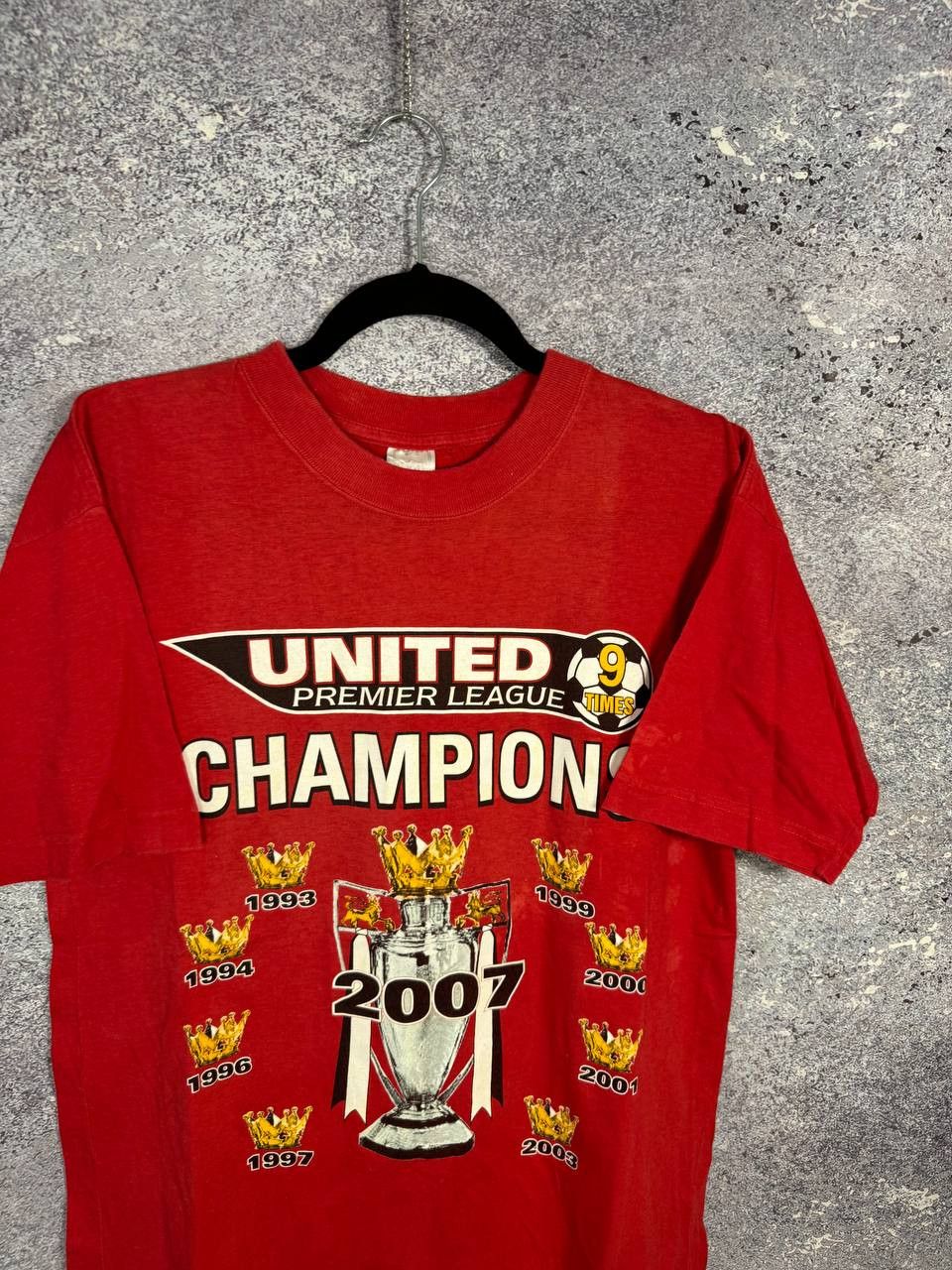 Vintage Vintage Manchester United Champions 2007 Red T-Shirt Small Size US S / EU 44-46 / 1 - 4 Thumbnail