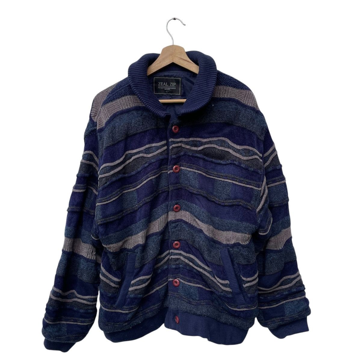 Japanese Brand Zeal Zip Stripe Jacket
