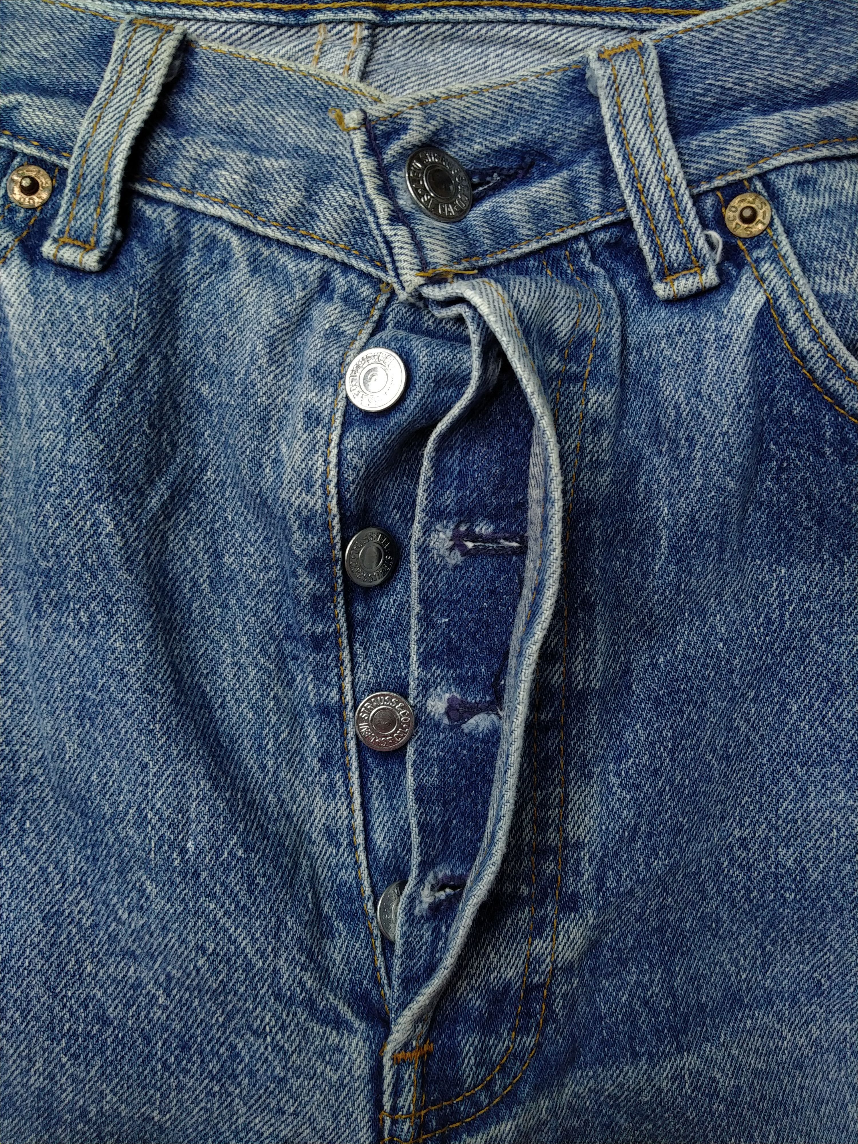 Levi's 80s Blue Wash Vintage Levi's 501 Denim 31x28.5 -JN804 Size US 31 - 6 Thumbnail