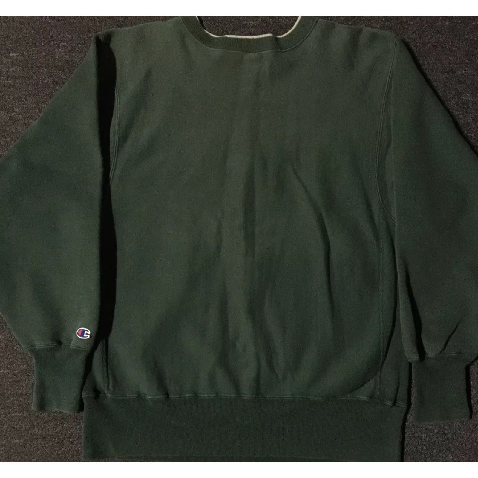 Scholl VINTAGE Champion Reverse Weave Spellout Sweatshirt L USA College Grunge 90s 80s Green Mens L Regular Pullover Reversible Shirt Hoodie Size US L / EU 52-54 / 3 - 7 Thumbnail
