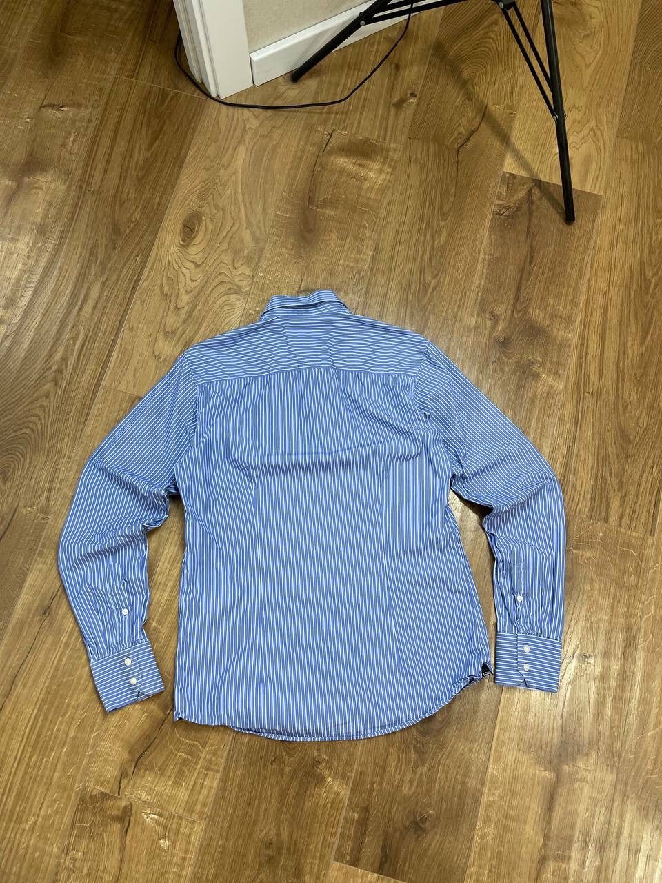 Balenciaga Vintage Balenciaga 90’s Y2K Button Ups Striped Blue Shirt Size US M / EU 48-50 / 2 - 13 Thumbnail