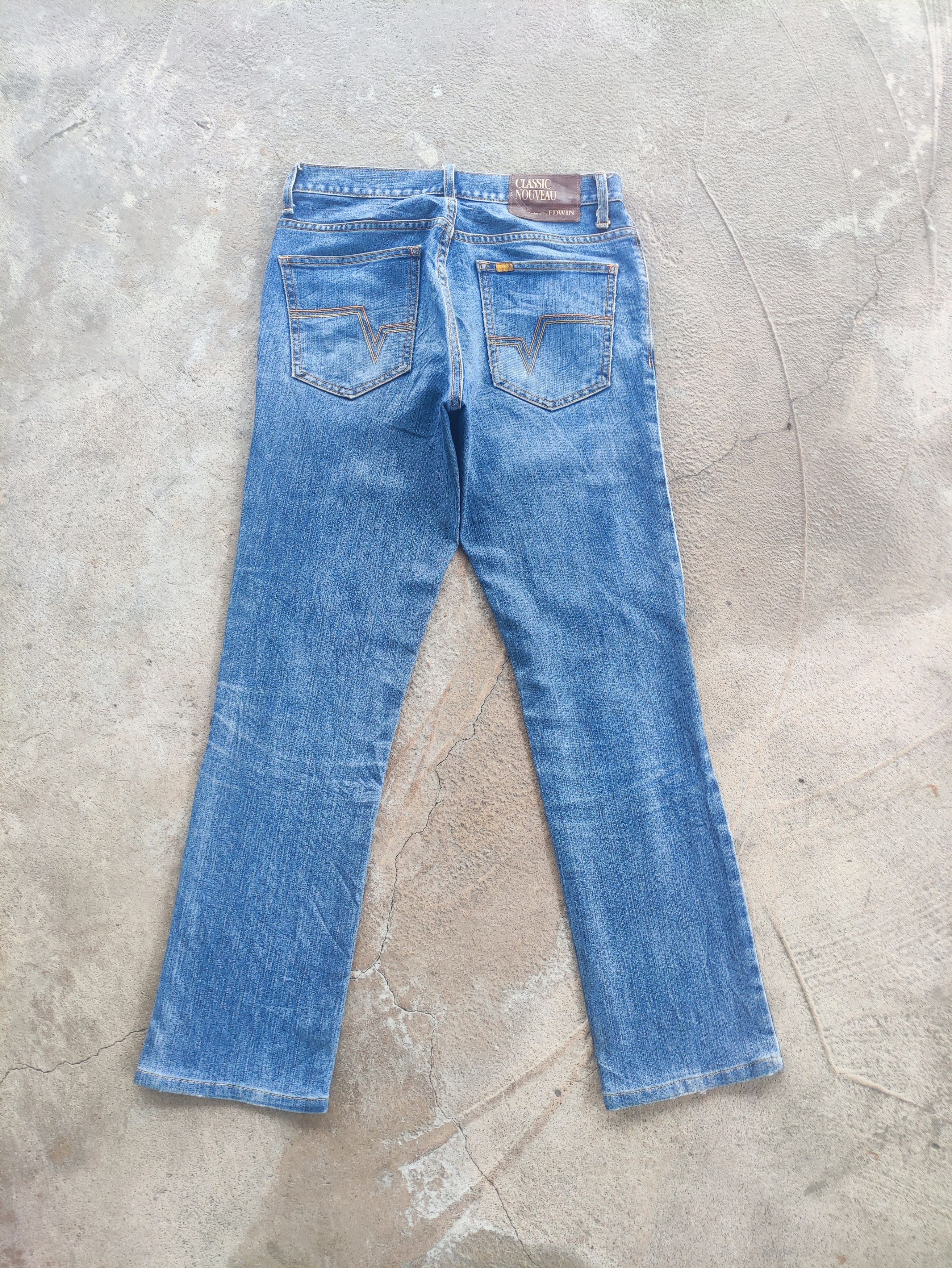 Edwin Vintage Edwin Distress Faded Denim Jean Size US 30 / EU 46 - 9 Thumbnail