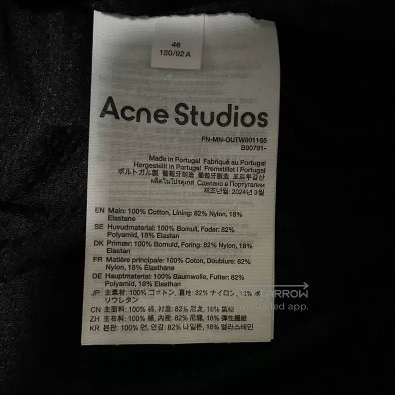 Acne Studios Acne Studios 1996 dirty water washed distressed jacket wit Size US S / EU 44-46 / 1 - 5 Thumbnail