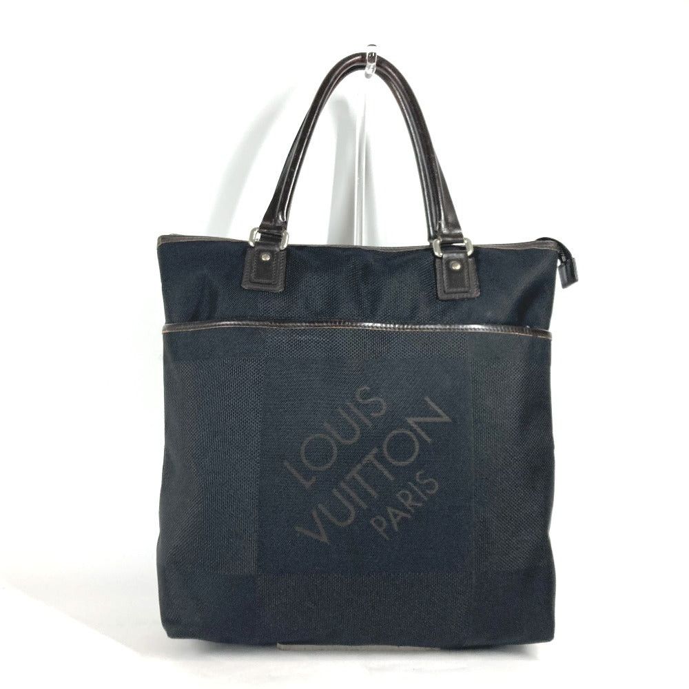 Louis Vuitton Louis Vuitton M93085 Damiergian Kugal Briefcase Vertical Tote Bag Shoulder Damier Jehan Canvas Men Black Size ONE SIZE - 1 Thumbnail