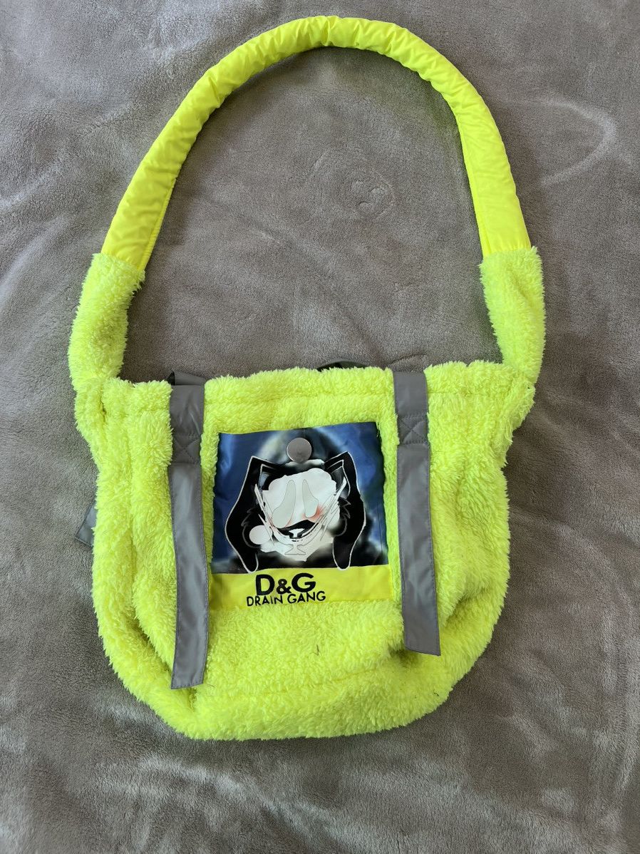 image of Drain Gang D9 Rabbit Bag in Neon Green, Men's