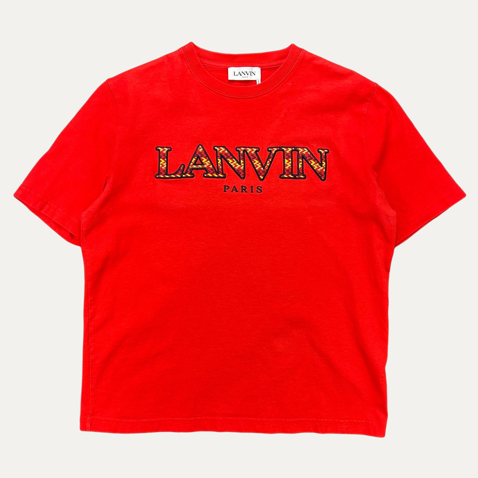 Lanvin Lanvin Embroidered Chest Spellout T-Shirt Size US M / EU 48-50 / 2 - 1 Thumbnail