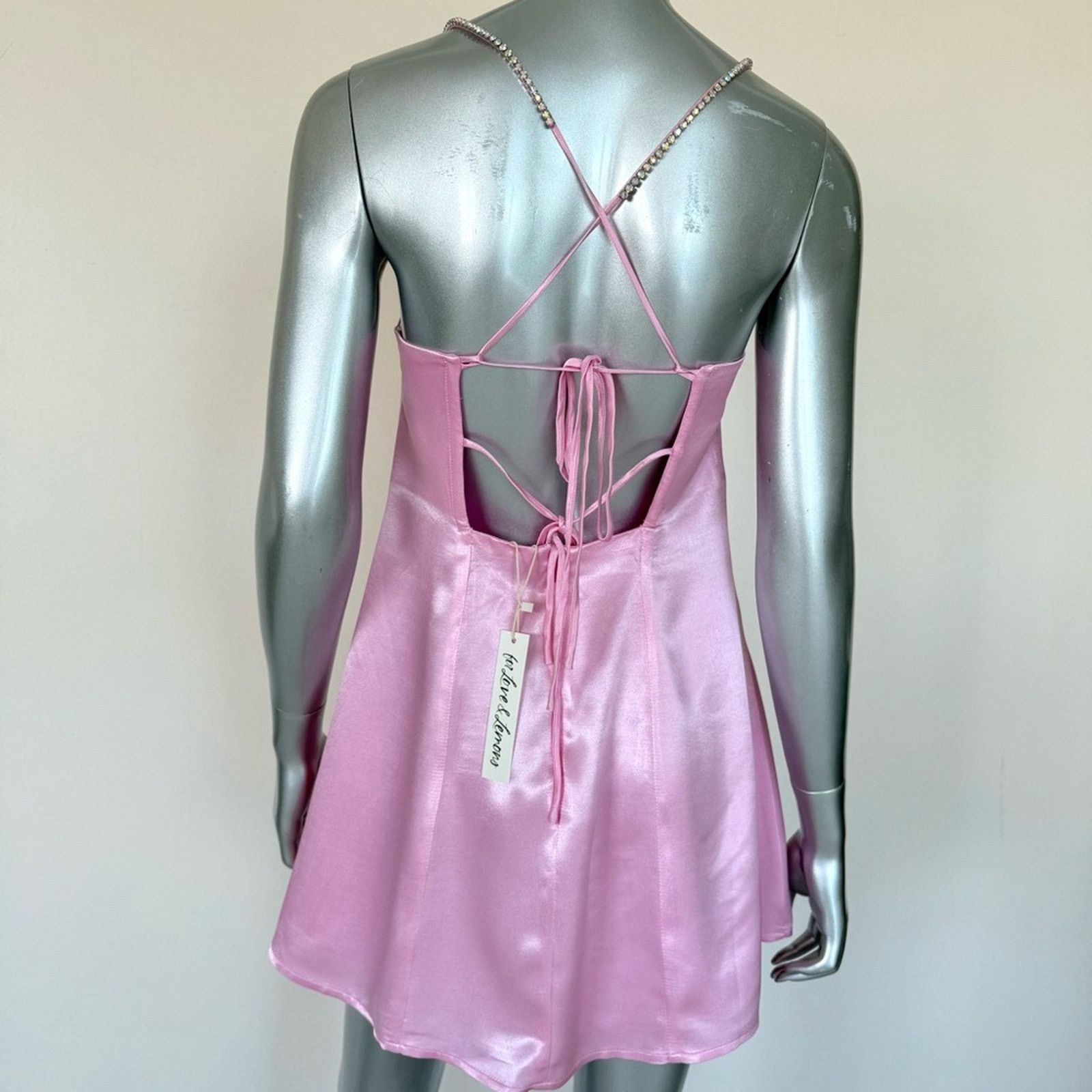 For Love & Lemons NWT!!! For love and lemons women pink dress size S 250$ Size S / US 4 / IT 40 - 5 Thumbnail