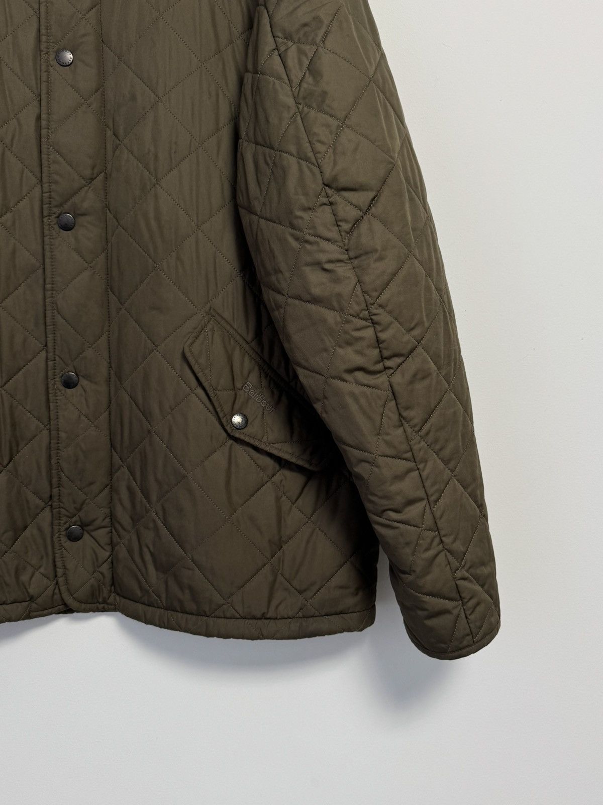 Barbour men's Barbour Chelsea Sportquilt Quilted Olive Field Jacket Size US XL / EU 56 / 4 - 2 Thumbnail