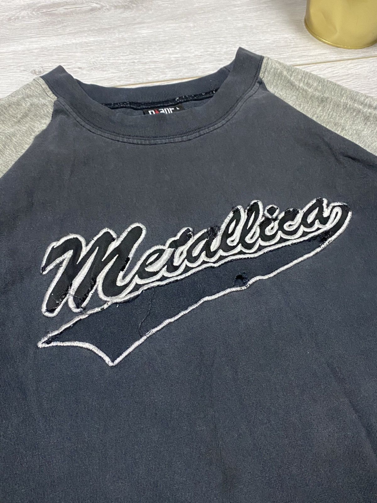 Metallica Metallica Giant USA vintage baseball jersey raglan big logo Size US L / EU 52-54 / 3 - 3 Thumbnail