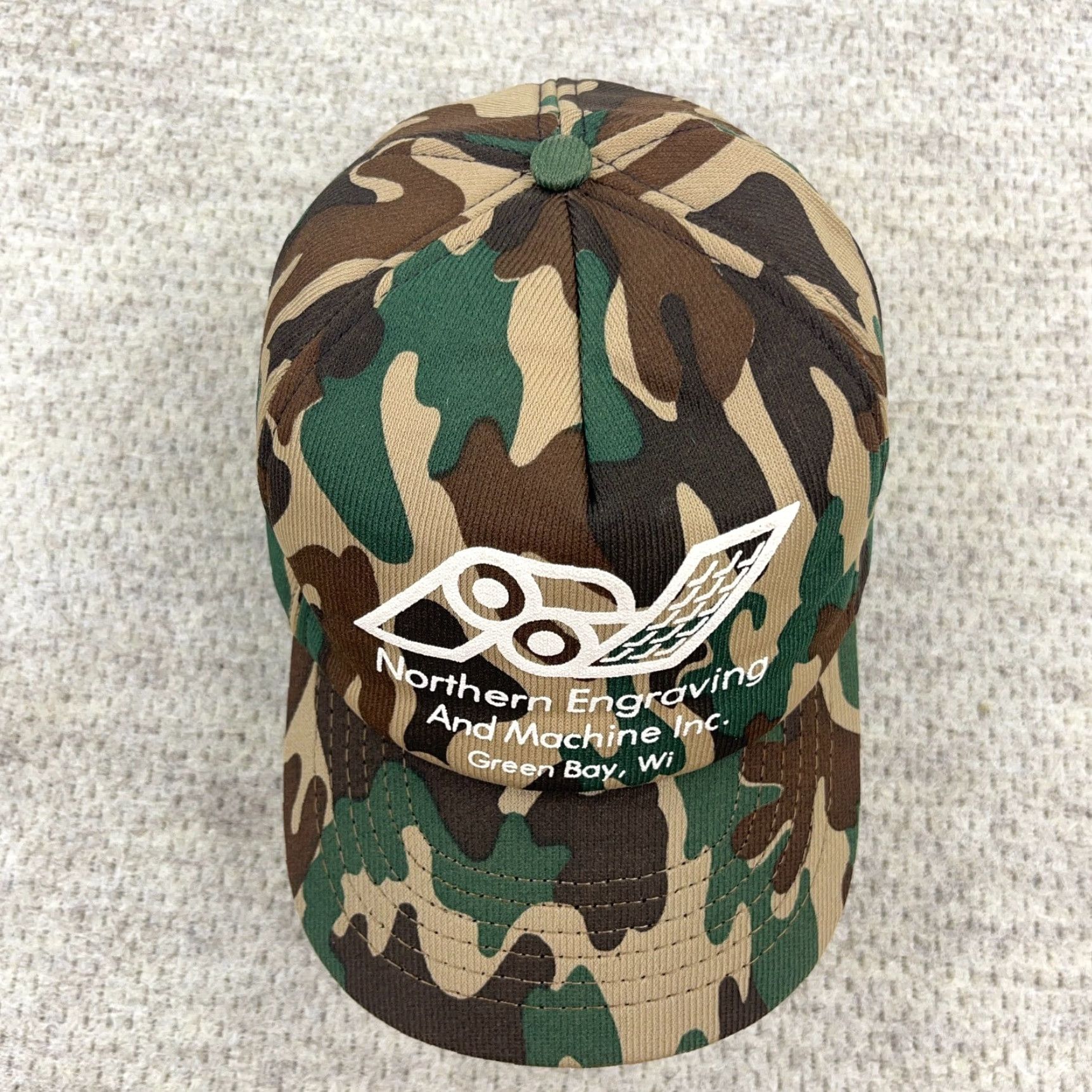 Vintage VINTAGE Camo Trucker Hat Cap SnapBack Made In USA 80s 90s Northern Engraving Size ONE SIZE - 4 Thumbnail