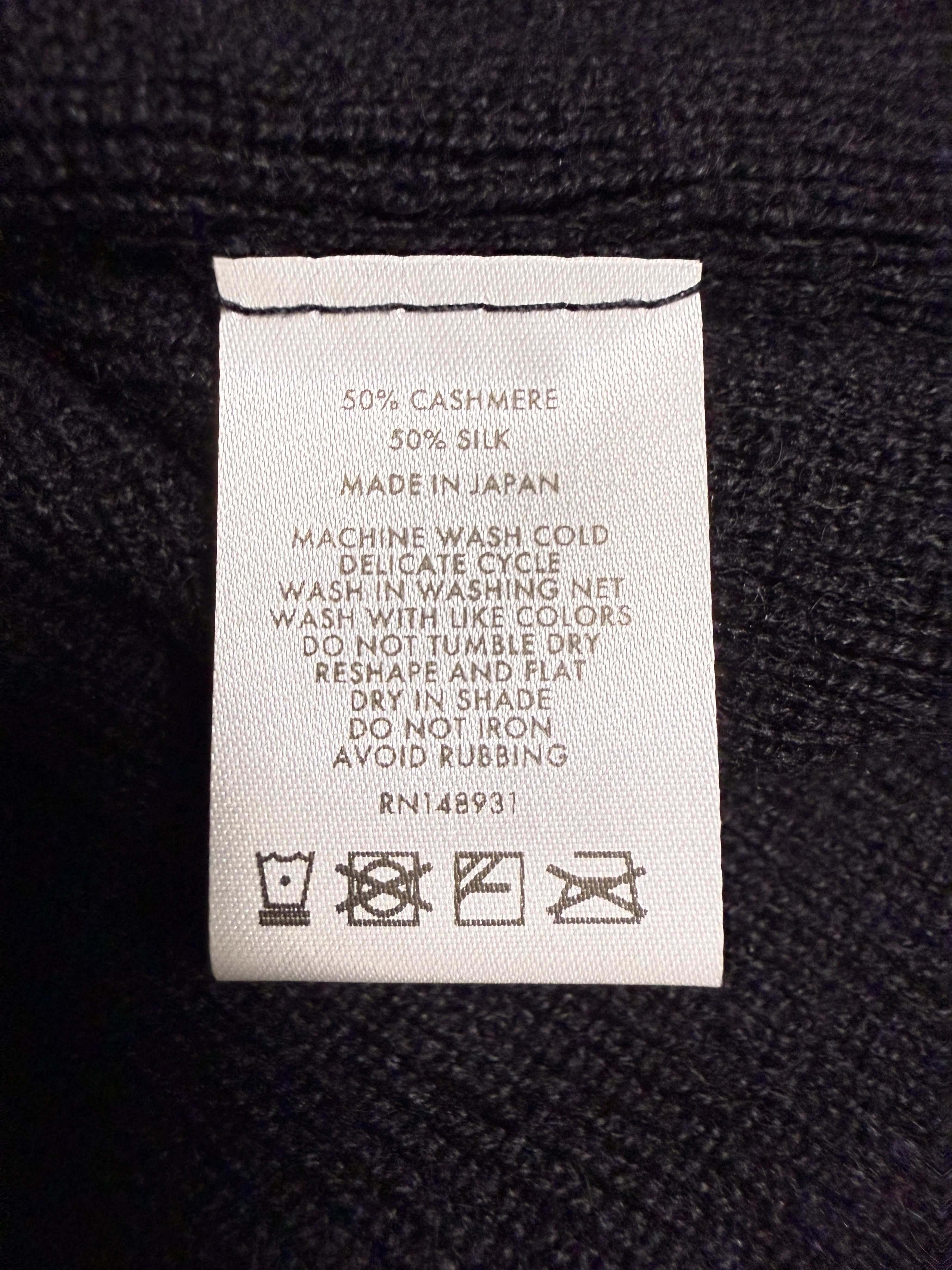 The Elder Statesman $1250 The Elder Statesman Black Delicash Cardigan Size S / US 4 / IT 40 - 11 Thumbnail