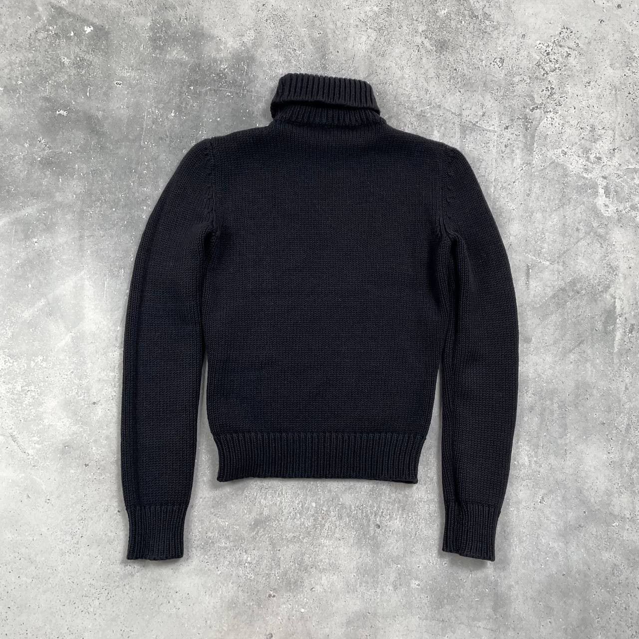 Celine Celine Turtleneck Contrast Cable Knitted Sweater Women’s Size S / US 4 / IT 40 - 2 Thumbnail