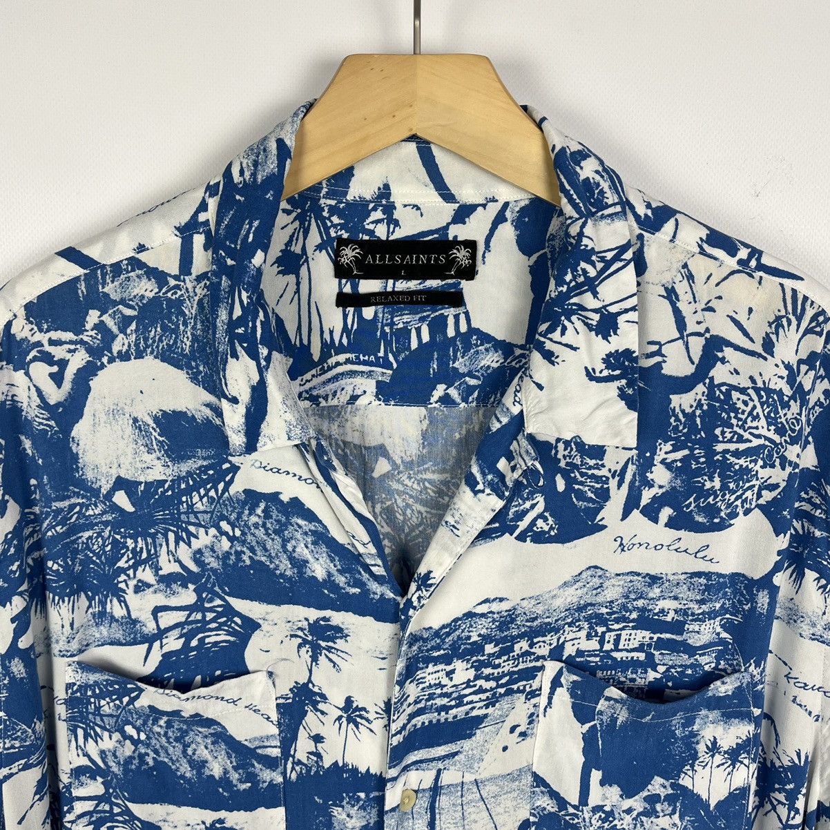 Allsaints Designer Allsaints AWA Hawaii crazy oversize shirt Size US L / EU 52-54 / 3 - 3 Thumbnail
