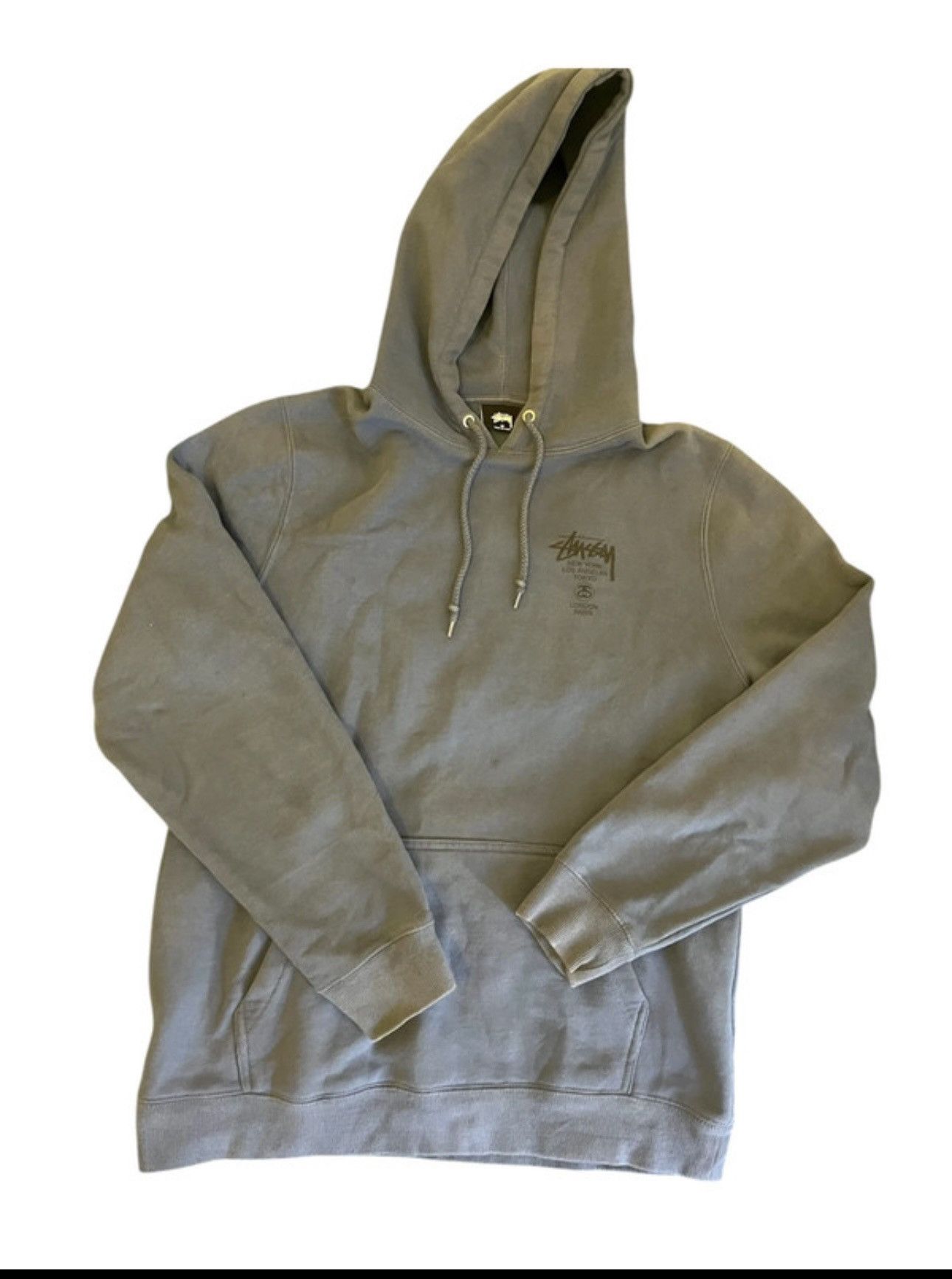 Stussy Stussy World Tour Blue Hoodie Size US M / EU 48-50 / 2 - 1 Thumbnail