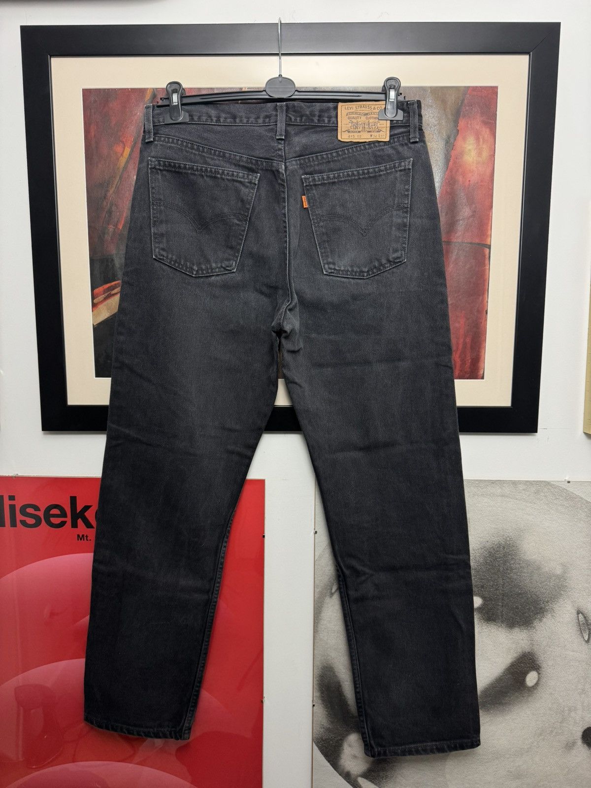 Levi's 1997 Vintage 90s Levis Orange Tab 615 Denim Washed Black Size US 36 / EU 52 - 1 Thumbnail