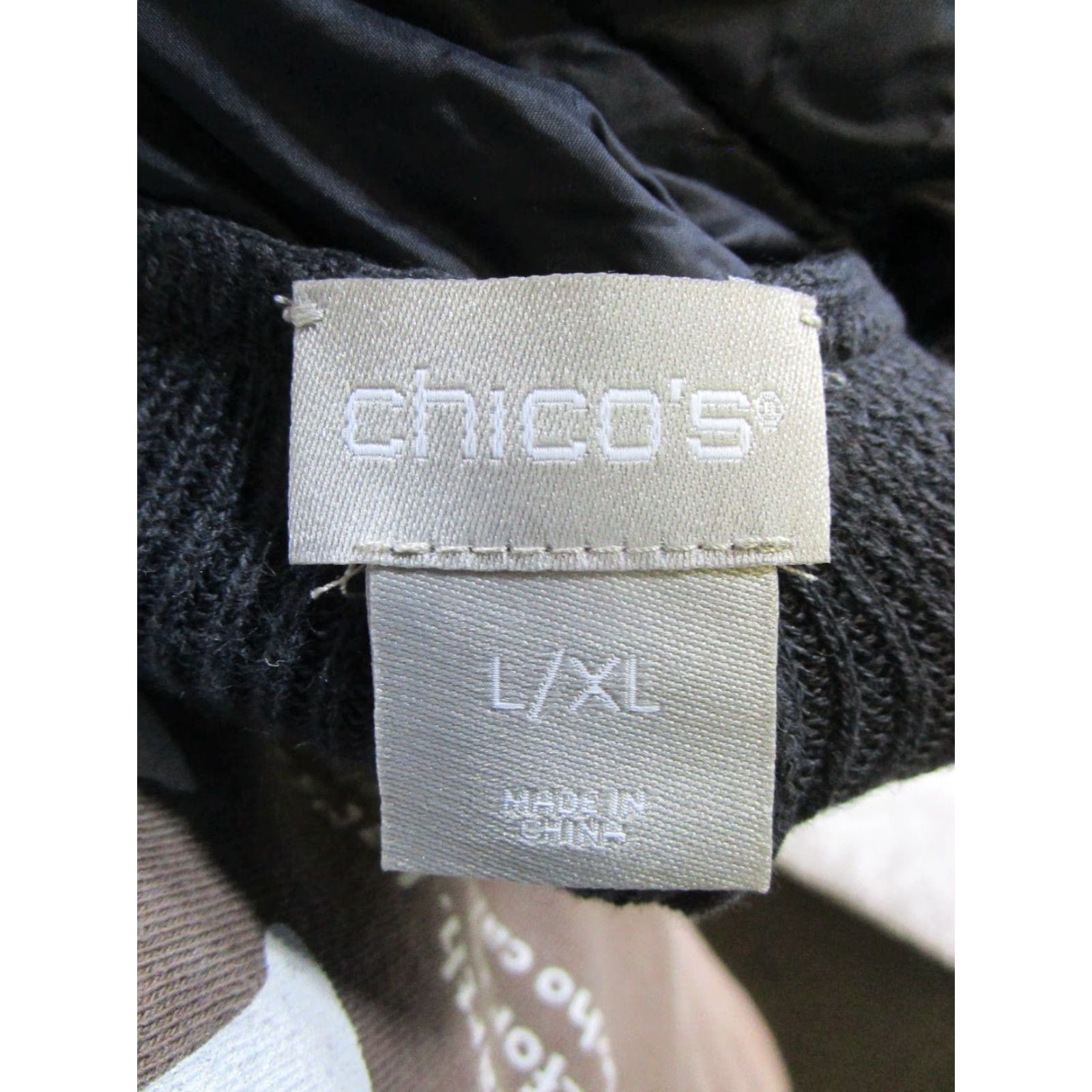Vintage Chico's Zenergy Jacket Women's Regular Cotton Blend Knit Oversized Full Zip Gray L Size L / US 10 / IT 46 - 3 Thumbnail