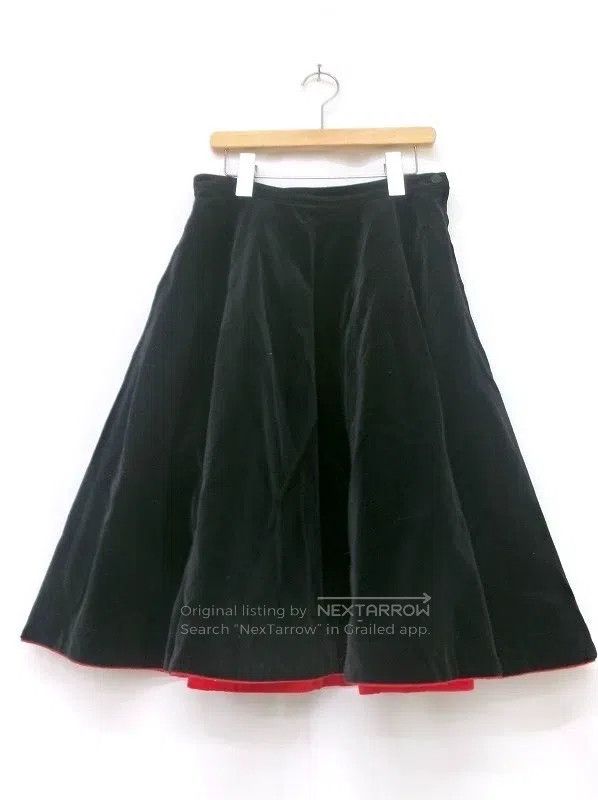 Comme Des Garcons size M Black velvet half-length umbrella
