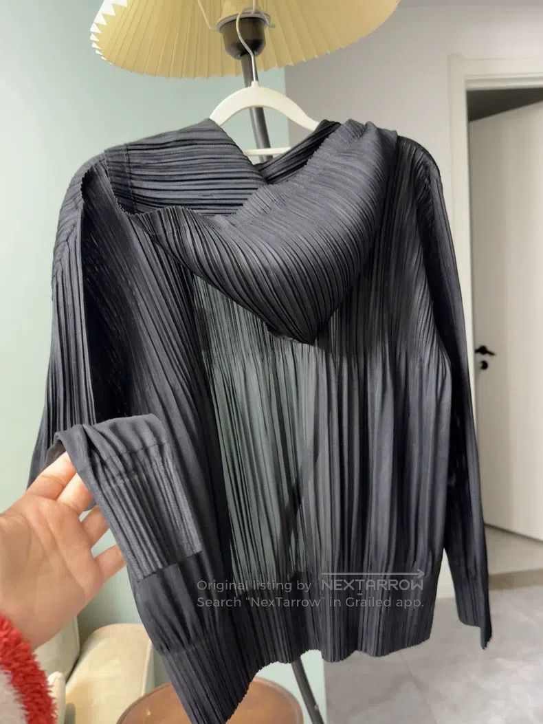 Issey Miyake Issey Miyake Black Cardigan Coat Size L / US 10 / IT 46 - 6 Thumbnail