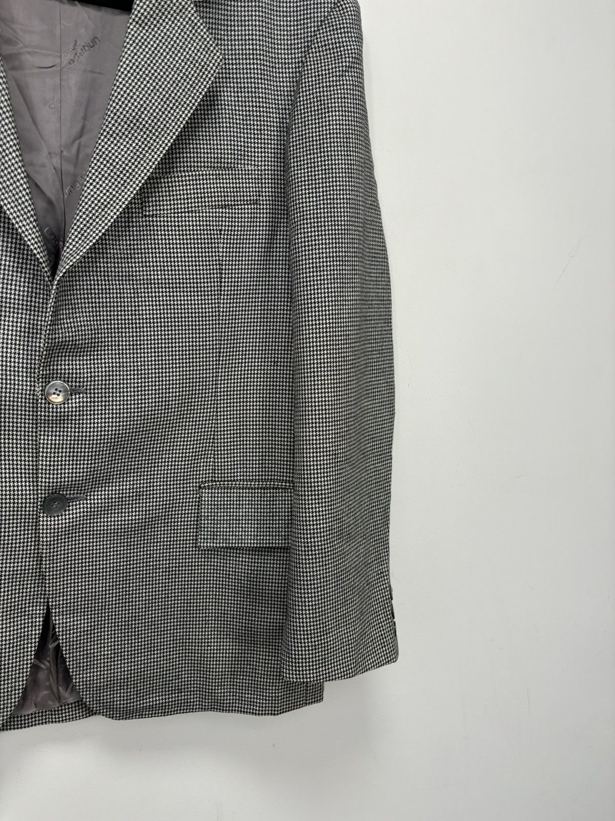 Emanuel Ungaro Vintage Ungaro Paris Ermenegildo Zegna Tessuto Blazer Jacket Size 42R - 5 Thumbnail