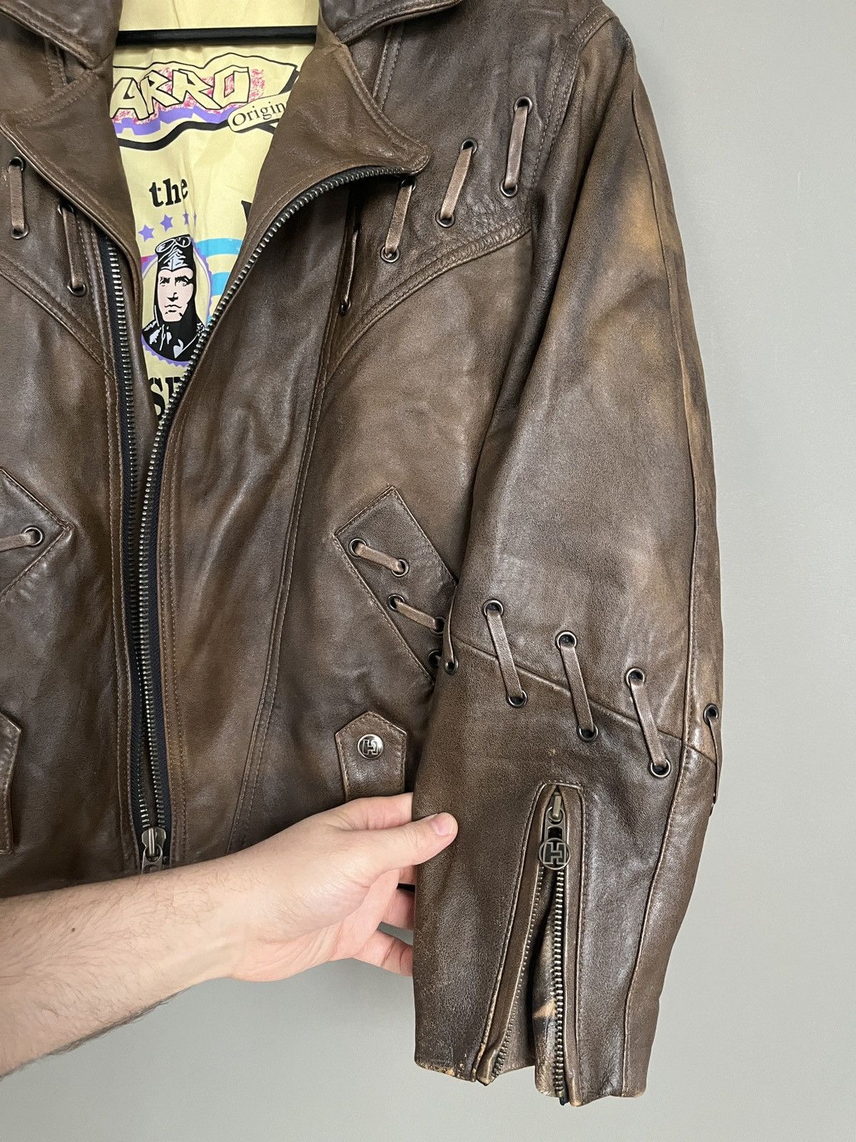Leather × Vintage Harro Vintage Leather Biker Western Style Jacket Size US M / EU 48-50 / 2 - 9 Thumbnail