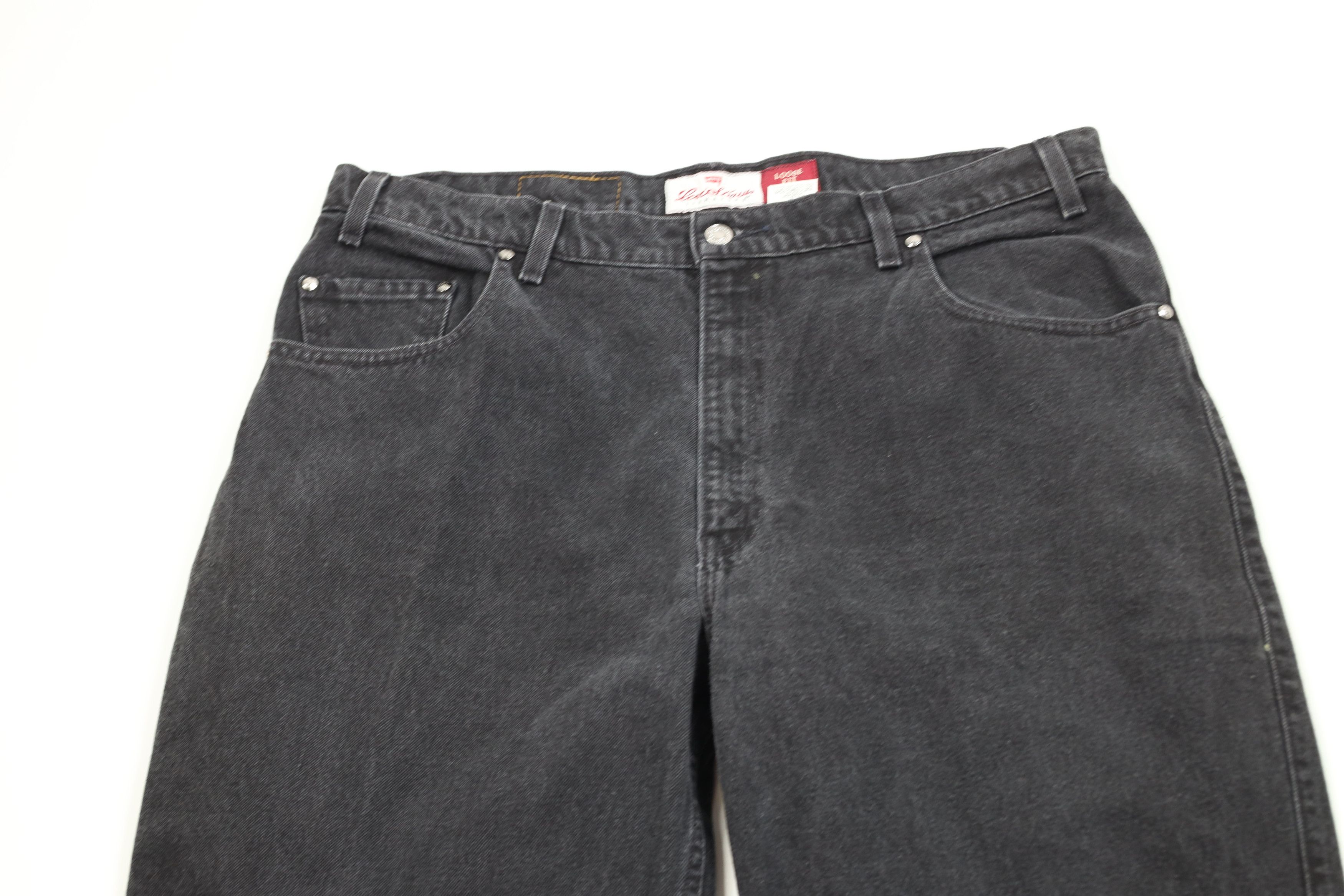 Levi's Vintage 90s Levis 545 Loose Fit Denim Jeans Black Cotton Size US 38 / EU 54 - 2 Thumbnail