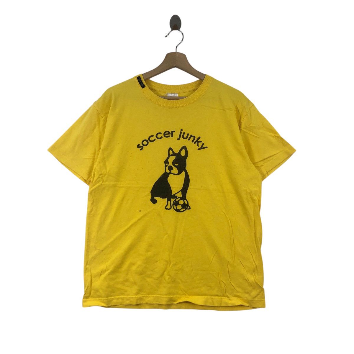 Vintage Vintage CLAUDIO PANDIANI Soccer Junky Bulldog Tee Shirt Top Size US XL / EU 56 / 4 - 1 Thumbnail