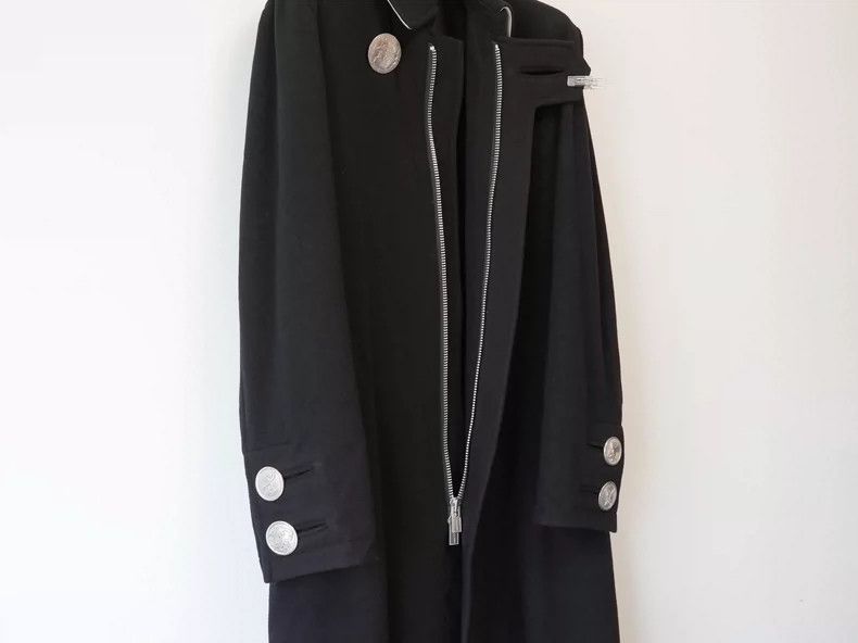 Yohji Yamamoto Yohji Yamamoto 2019AW Large Silver Button Zipper Coat 2505- Size US M / EU 48-50 / 2 - 3 Thumbnail