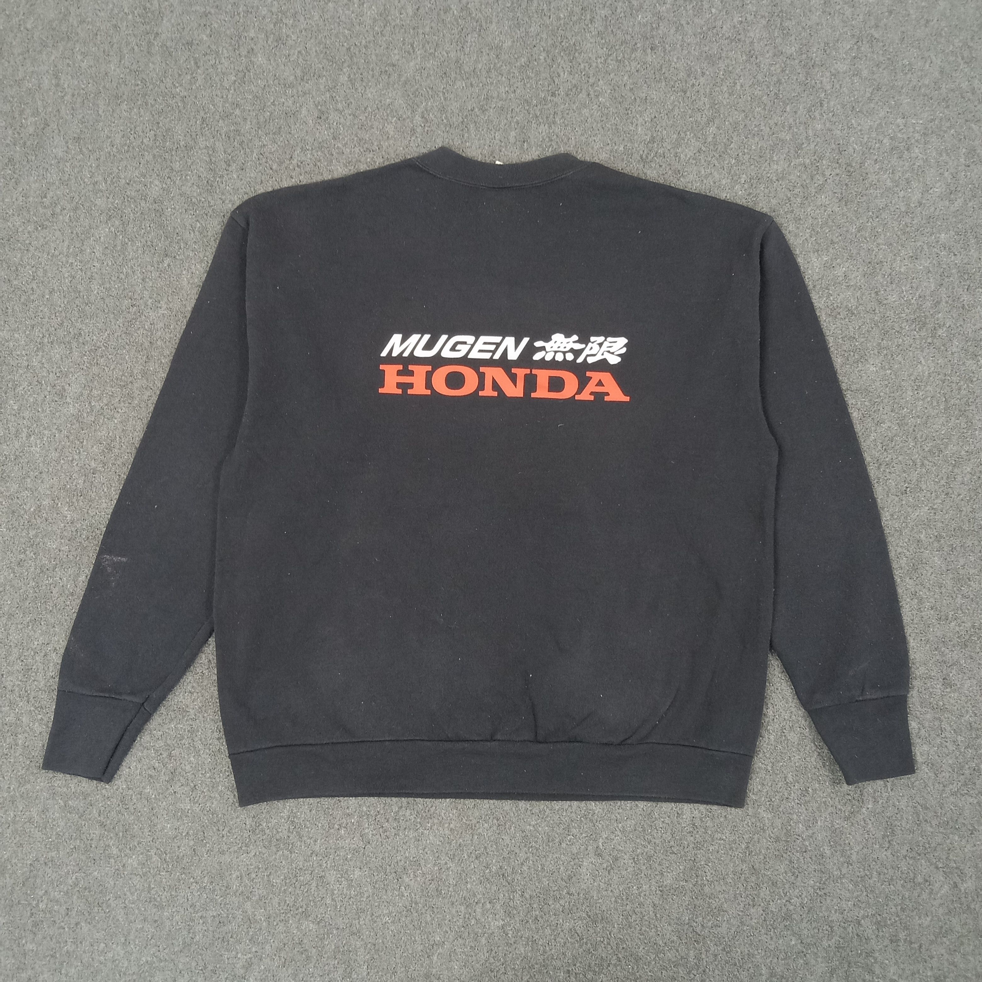 Japanese Brand × Vintage Mugen Honda Japan Motorsports Racing Sweatshirt C218N26 Size US L / EU 52-54 / 3 - 1 Thumbnail