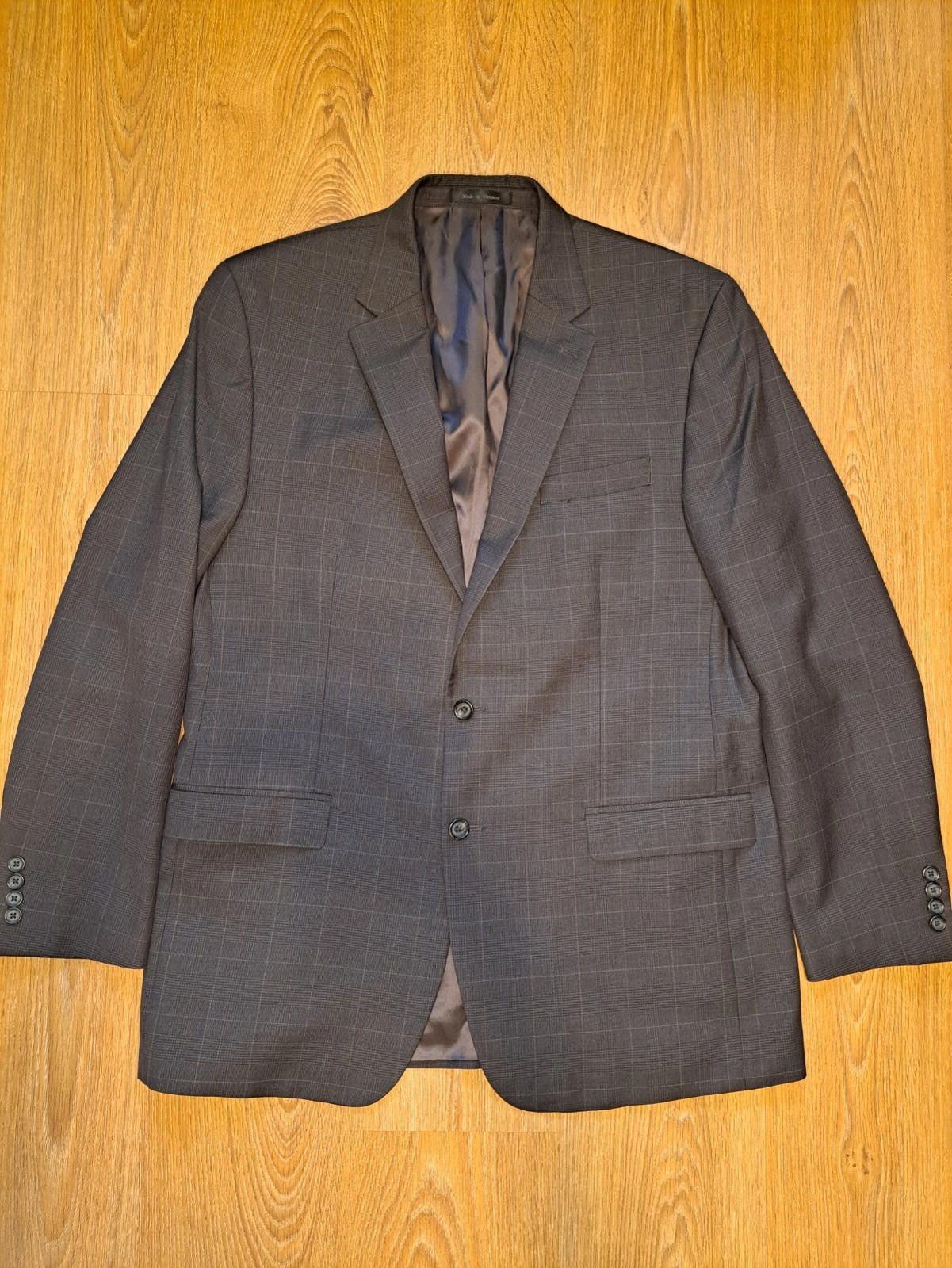 Polo Ralph Lauren Ralph Lauren Sport Coat Mens 44L Long Brown Wool Glen Plaid Size 44L - 1 Thumbnail