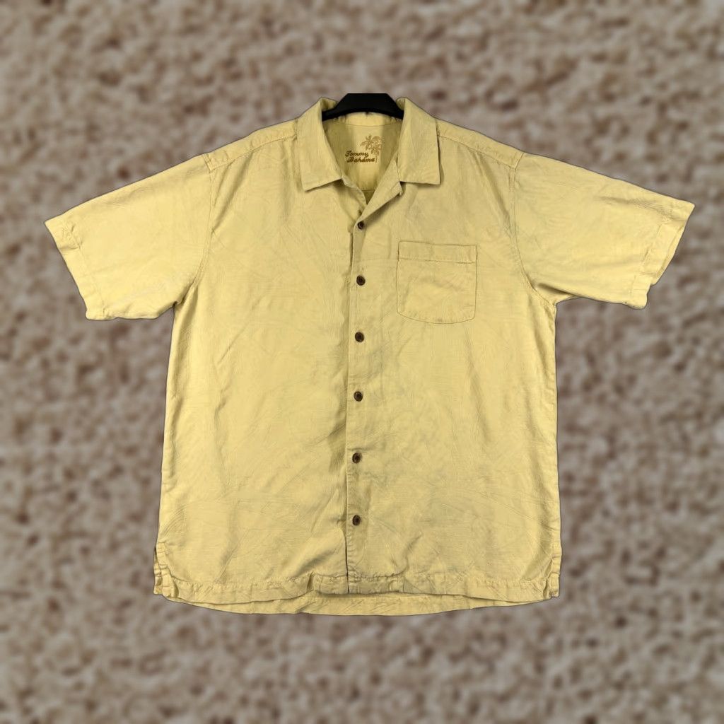 Tommy Bahama Tommy Bahama Shirt Men Large Yellow Bird Paradise Silk Button Up Hawaiian Camp Shirt Mens Regular L Yellow Aloha Beach Vacation Resort Size US L / EU 52-54 / 3 - 1 Thumbnail