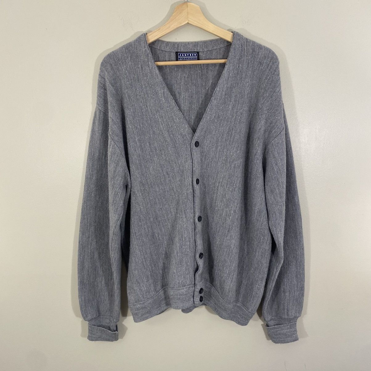 Jantzen × Vintage Vintage Jantzen Cardigan Sweater XL Grunge Kurt Cobain Size US XL / EU 56 / 4 - 1 Thumbnail