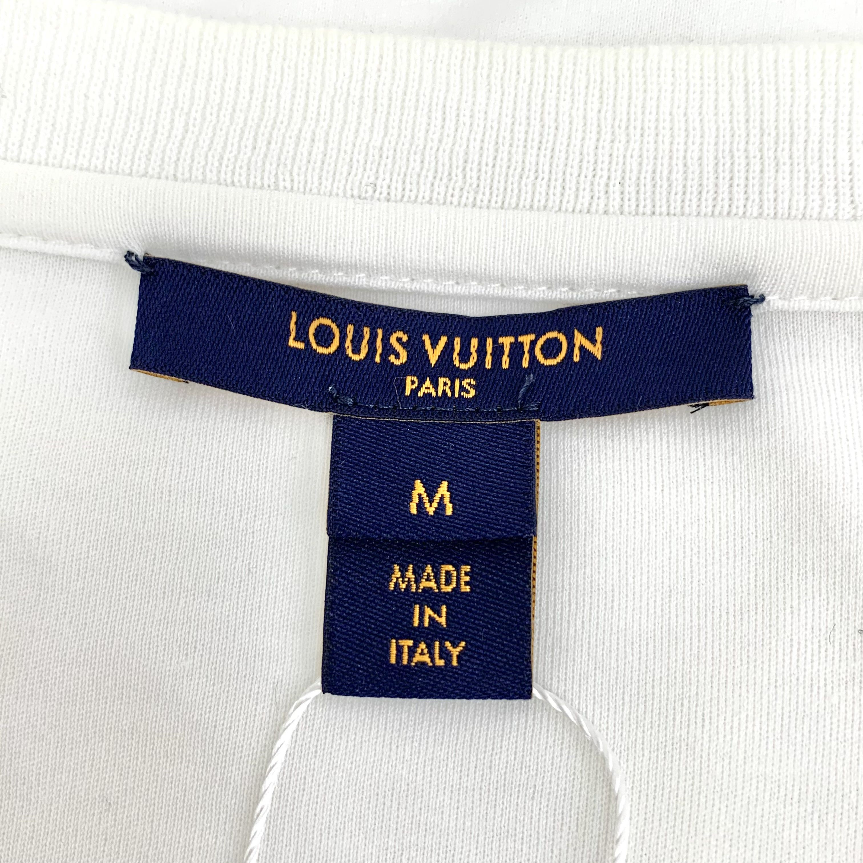 Louis Vuitton Louis Vuitton Chain Print T-Shirt White (M) Size M / US 6-8 / IT 42-44 - 6 Thumbnail