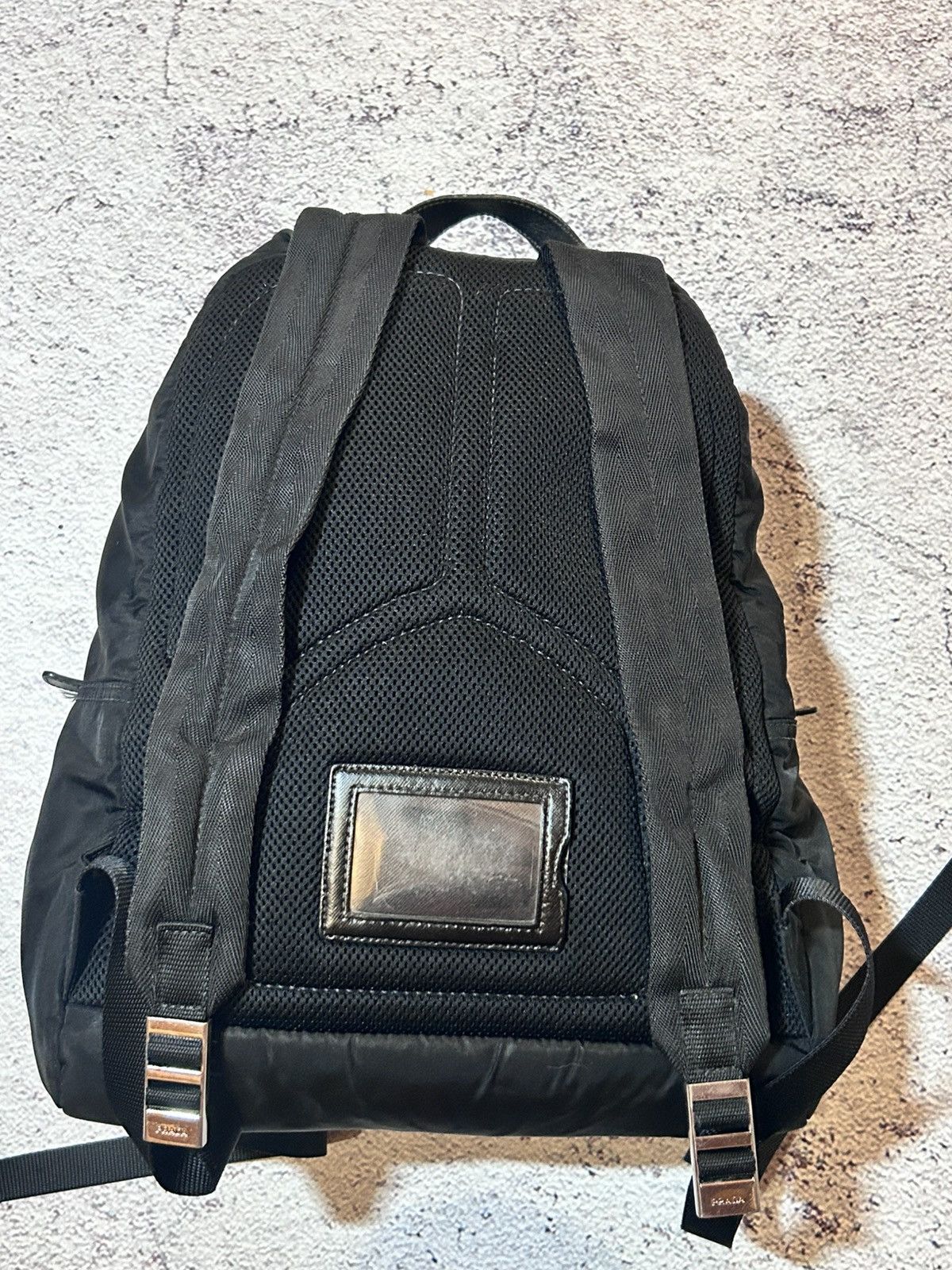 Prada Prada Black Nylon Backpack with Triangle Logo Vintage Size ONE SIZE - 10 Thumbnail
