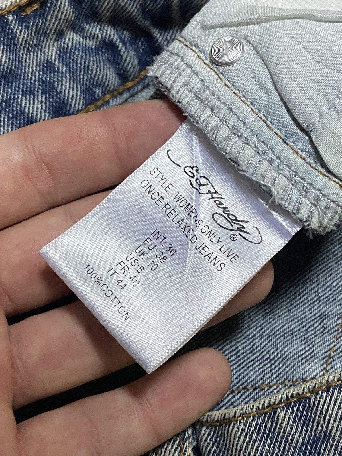 Ed Hardy Ed Hardy You only live once vintage big spell out logo jeans Size 30" / US 8 / IT 44 - 9 Thumbnail