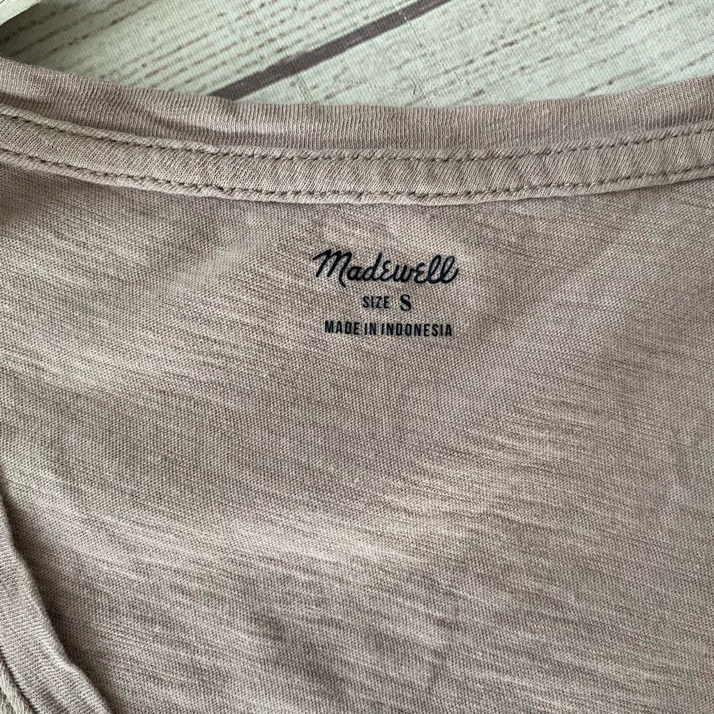 Madewell Madewell women S V-neck short sleeve shirt light pink Size S / US 4 / IT 40 - 6 Thumbnail