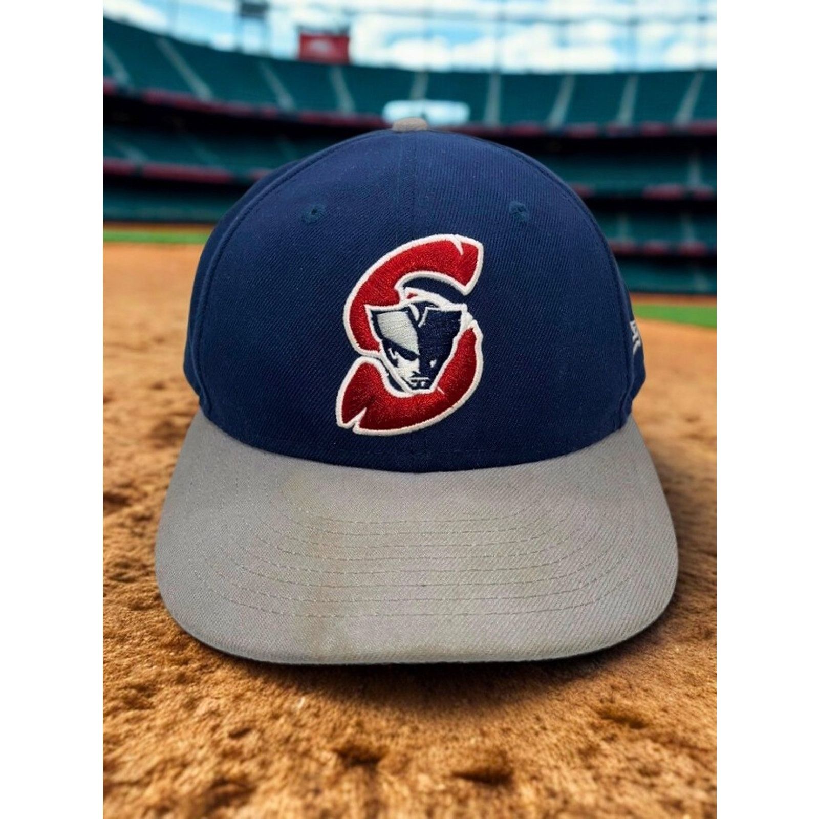 New Era Somerset Patriots New Era 59FIFTY Hat 7 1/4 Navy MiLB EUC Size ONE SIZE - 2 Thumbnail