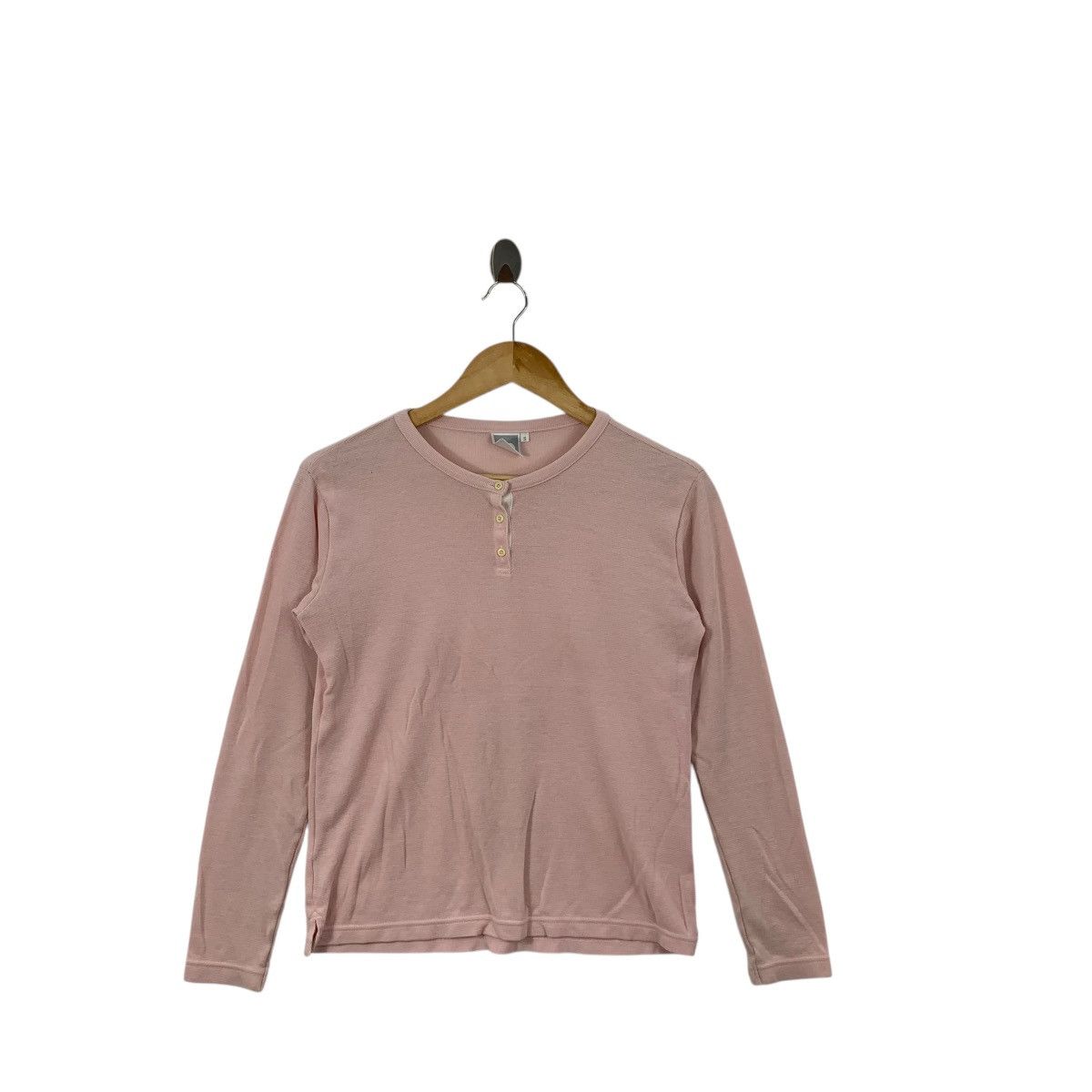 The North Face Vintage THE NORTH FACE Waffle Henley Peach Tee Shirt Top Size S / US 4 / IT 40 - 3 Thumbnail