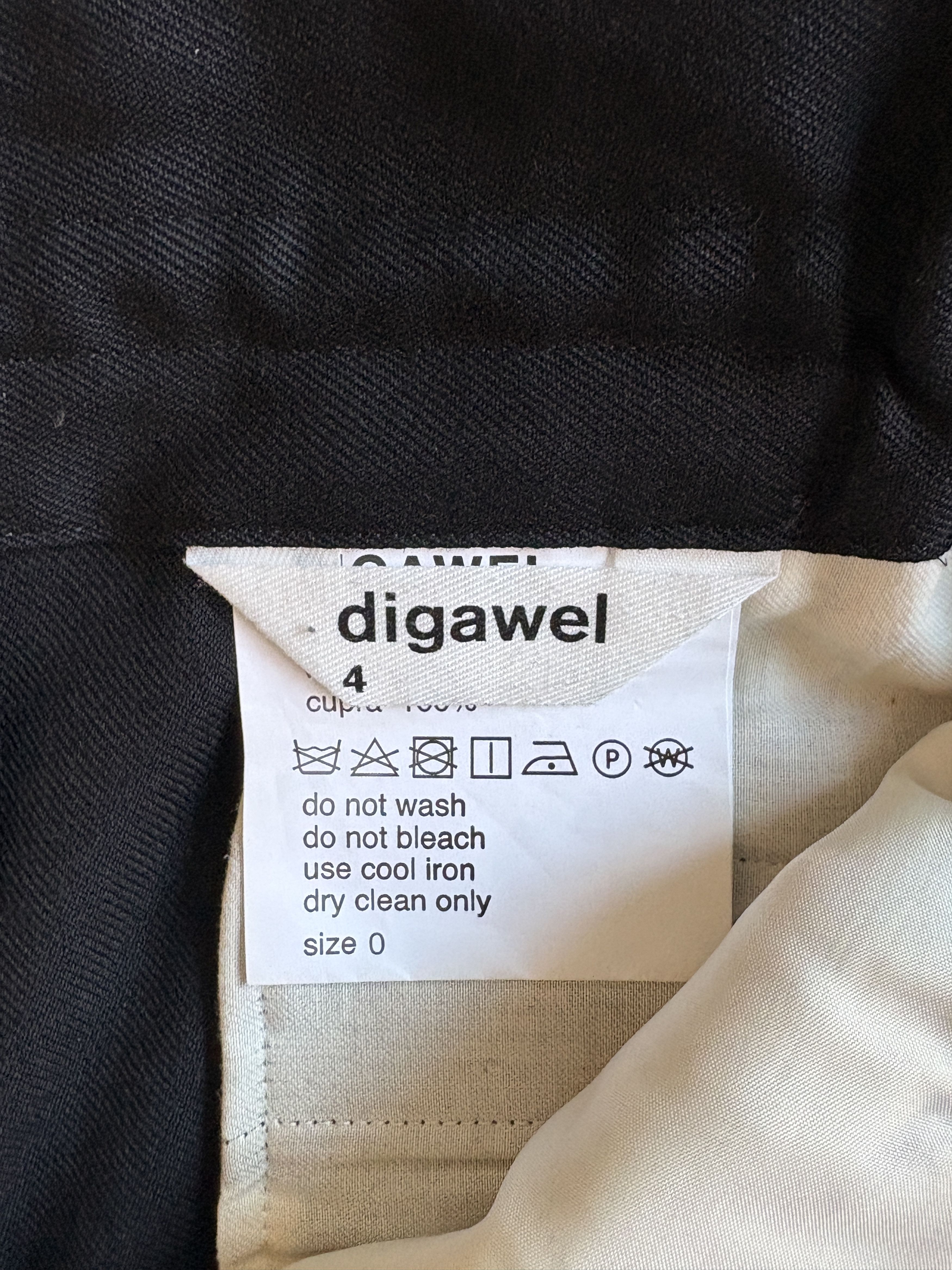 DIGAWEL Digawel Gathered Waist Trousers Black Size US 30 / EU 46 - 6 Thumbnail