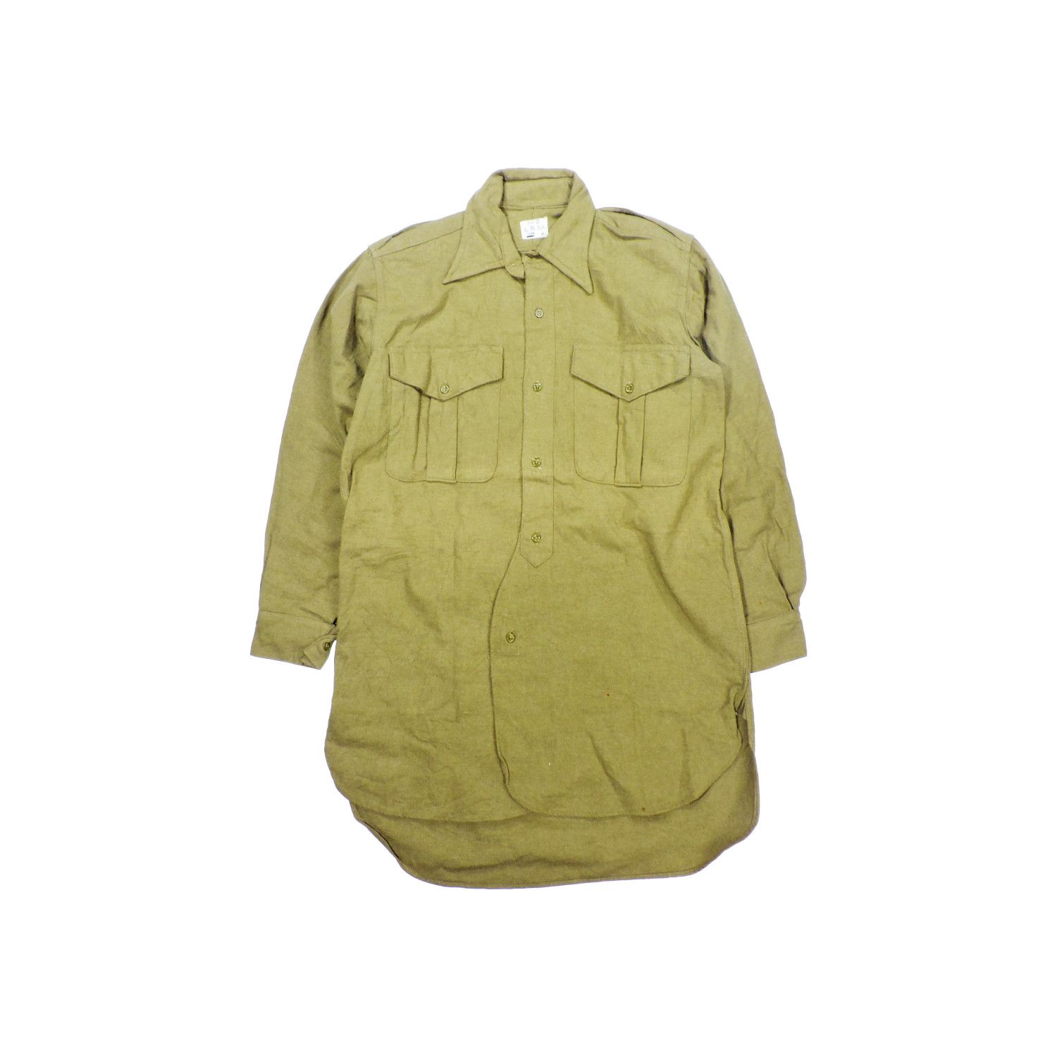 Vintage 50'S G. M. LTD. BRITISH ARMY PARATROOPER WOOL SHIRT Size US M / EU 48-50 / 2 - 1 Thumbnail